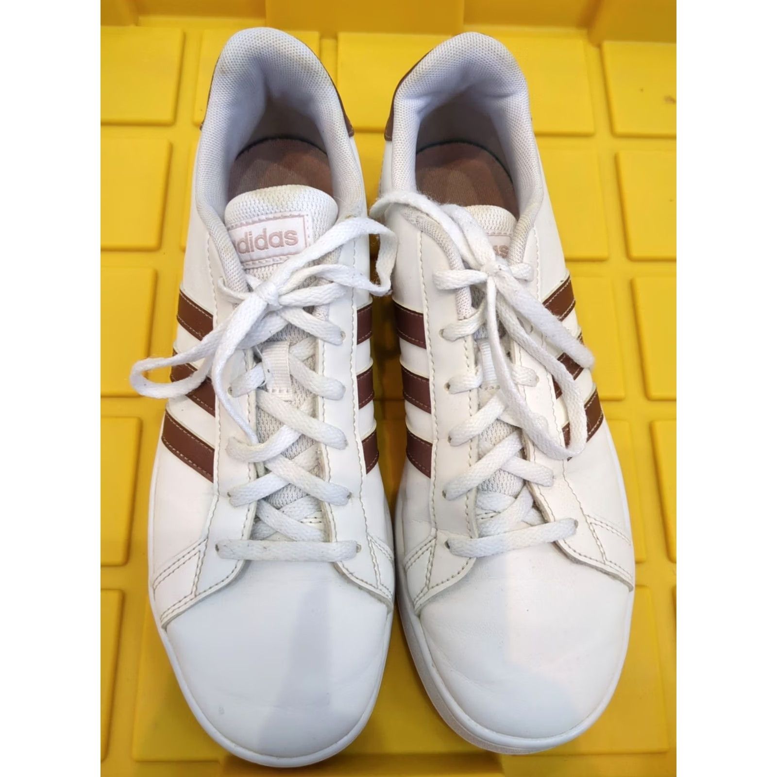 Adidas Adidas Grand Court Women's Tennis Sneakers White Raw Pink Size 6 Size US 6 / IT 36 - 2 Thumbnail