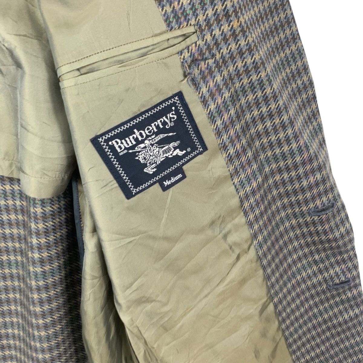 Burberry Vintage 90s BURBERRY LONDON Nova Checks Collection Blazer Size M / US 6-8 / IT 42-44 - 10 Thumbnail