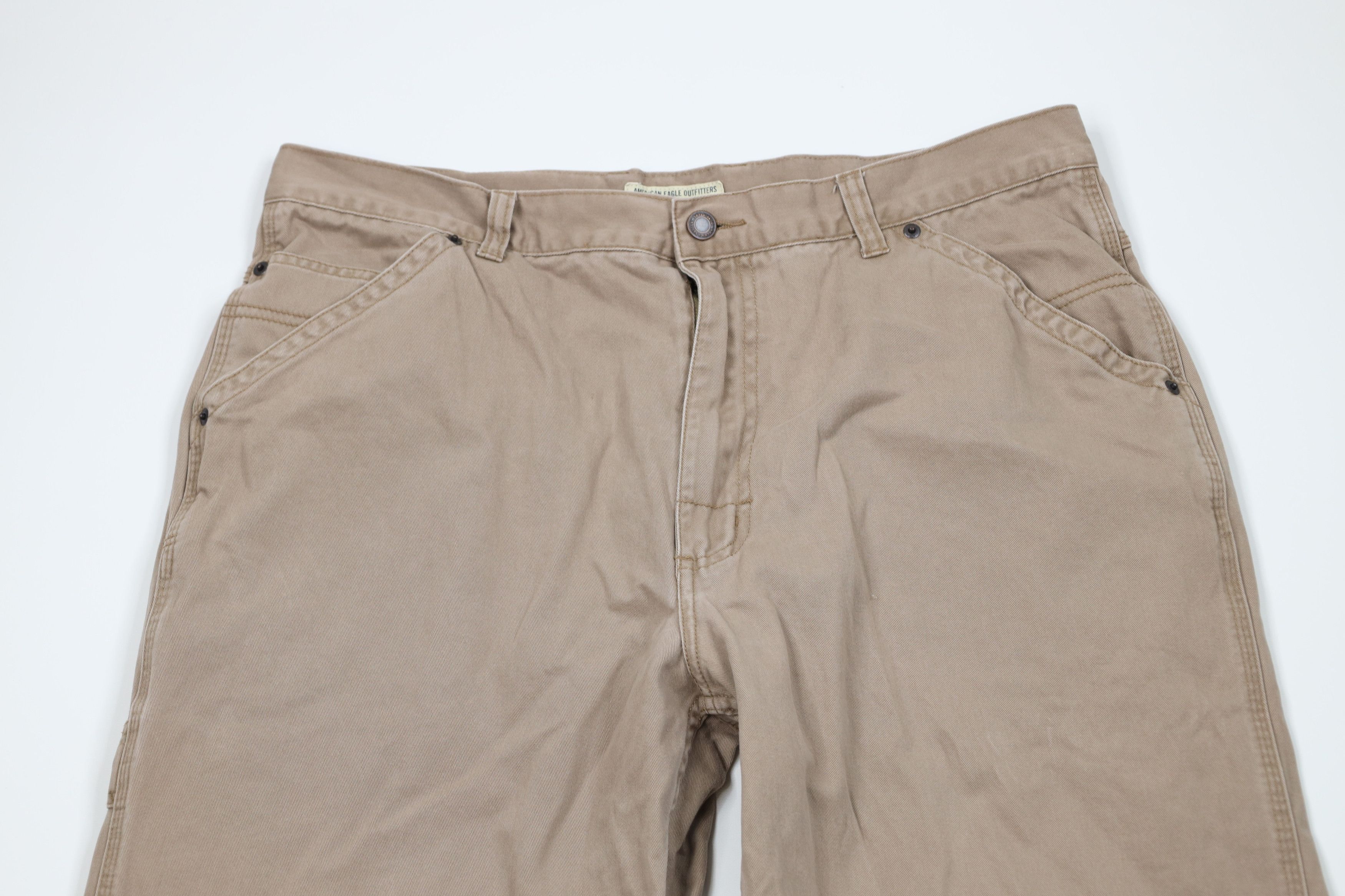 American Eagle Outfitters Vintage 90s Y2K American Eagle Workwear Wide Leg Pants Size US 36 / EU 52 - 2 Thumbnail