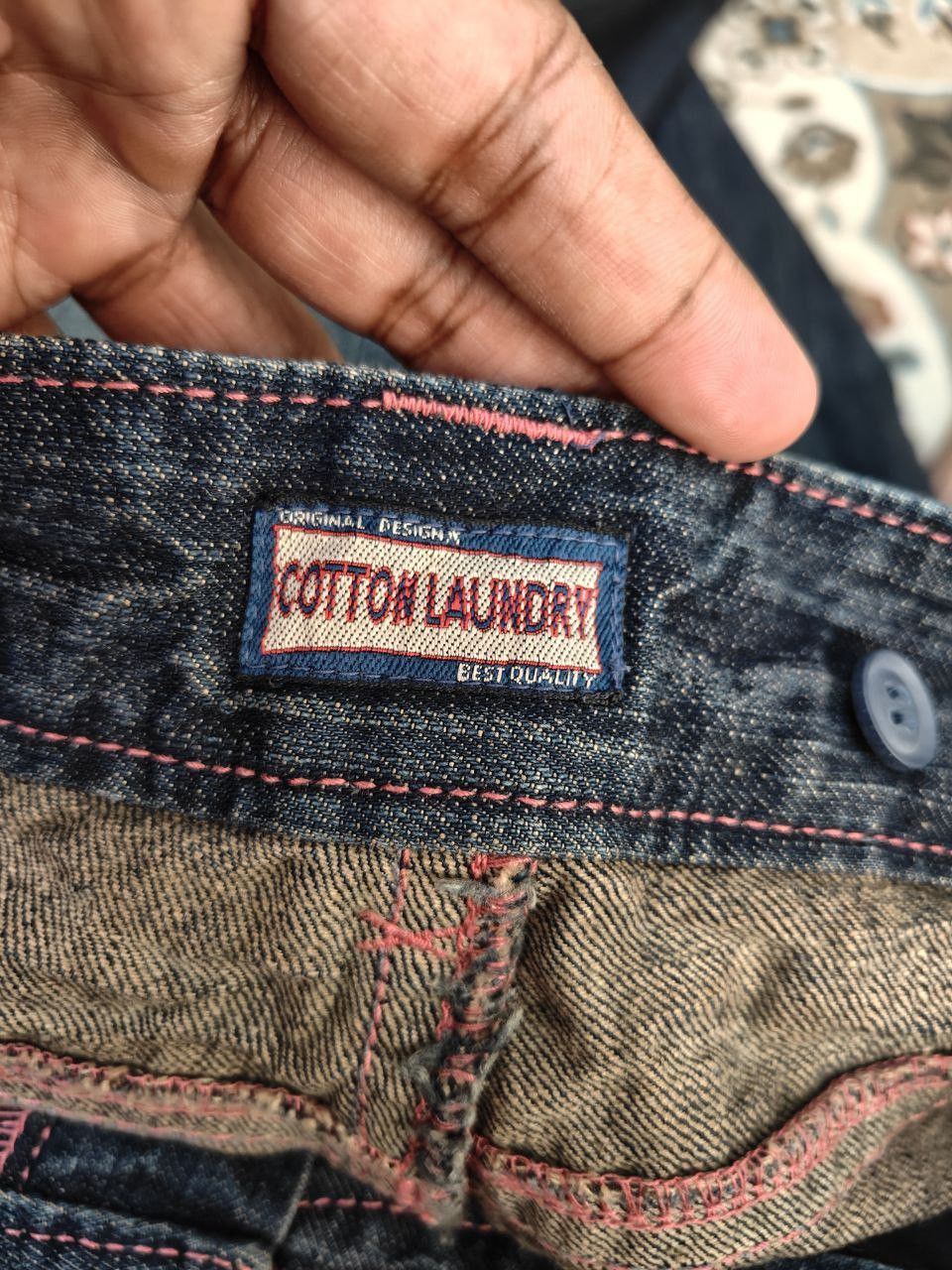 Japanese Brand Cotton Laundry Wideleg Denim Size 32" / US 10 / IT 46 - 6 Thumbnail