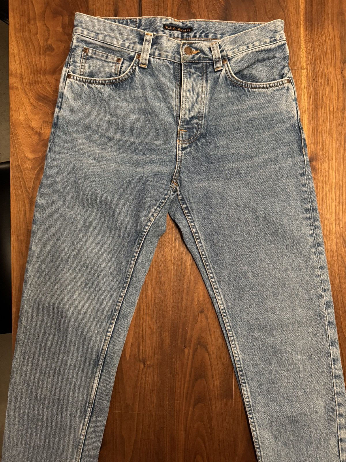 Nudie Jeans Nudie Jeans - Steady Eddie 30 X 32 - “Age of Worn” blue Size US 30 / EU 46 - 2 Thumbnail