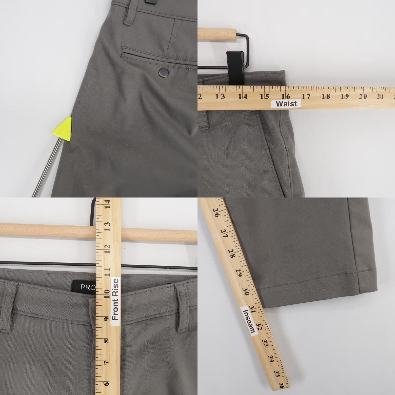 Vintage Proof Nomad Pants Mens 32 Gray Slim Fit Performance Chino Stretch Travel Size US 32 / EU 48 - 8 Thumbnail
