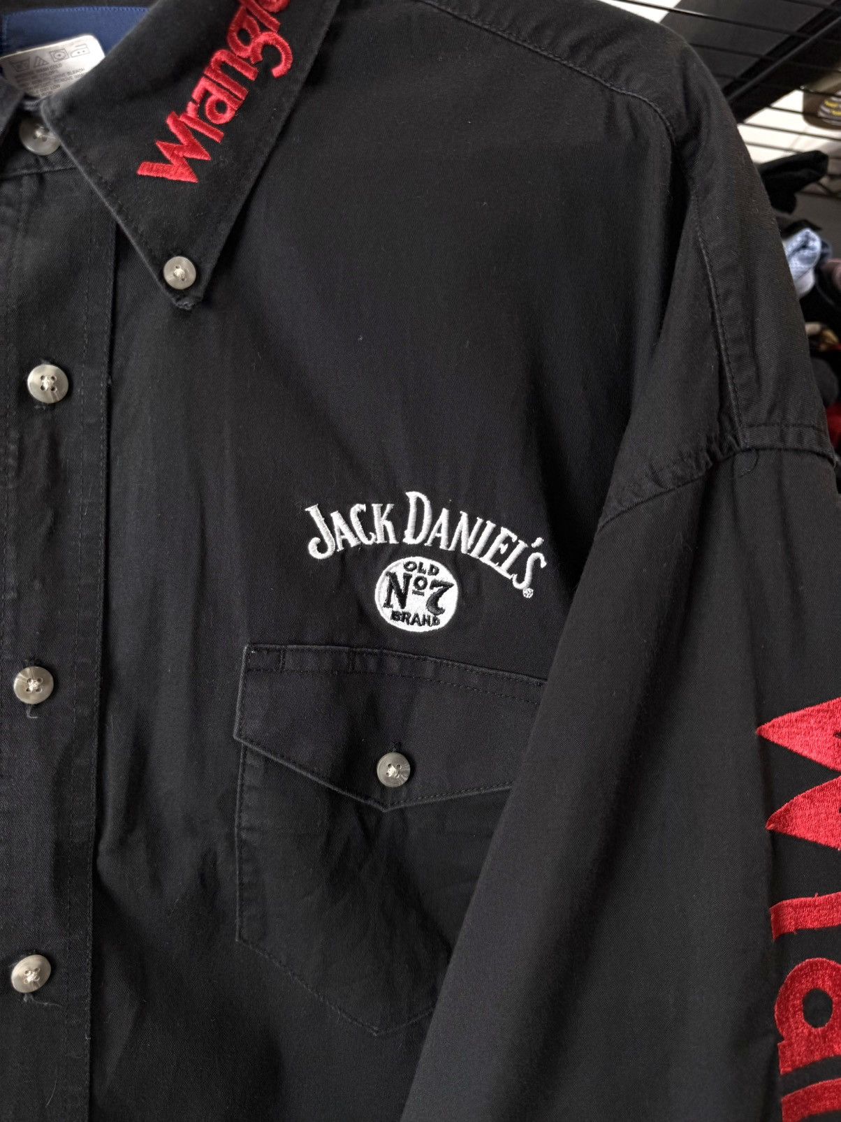 Wrangler Jack Daniels Wrangler PBR Bull Riding Rodeo Shirt Cowboy Size US XXL / EU 58 / 5 - 4 Thumbnail