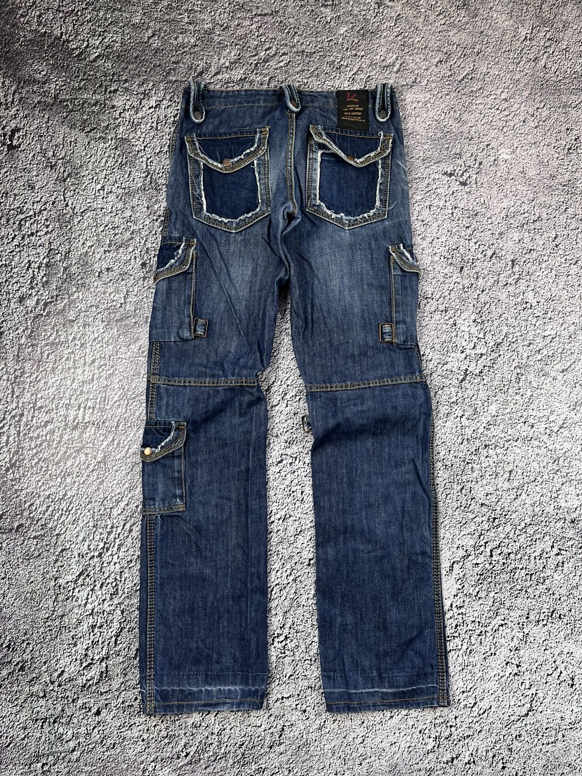 Vintage Vintage Y2K cargo pants patchwork opium 00s avantgarde Size 29" - 5 Thumbnail
