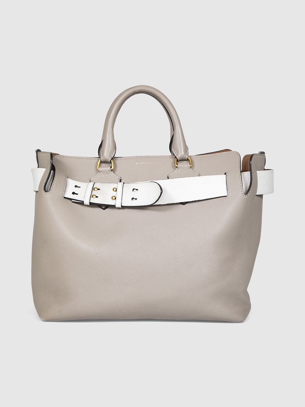 Burberry Grey Leather The Belt Bag, Women's