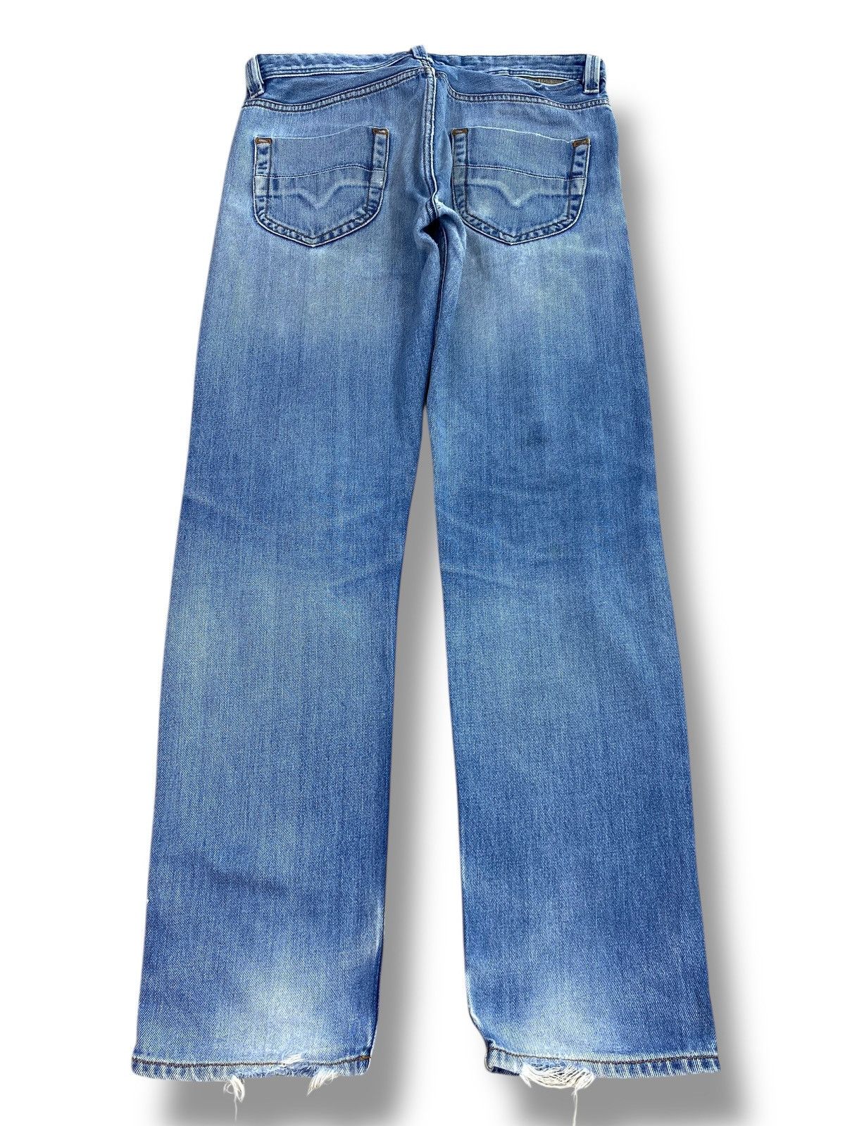 Diesel Diesel Industry Brand Faded Blue Wash Distress Style Jeans Size US 32 / EU 48 - 3 Thumbnail