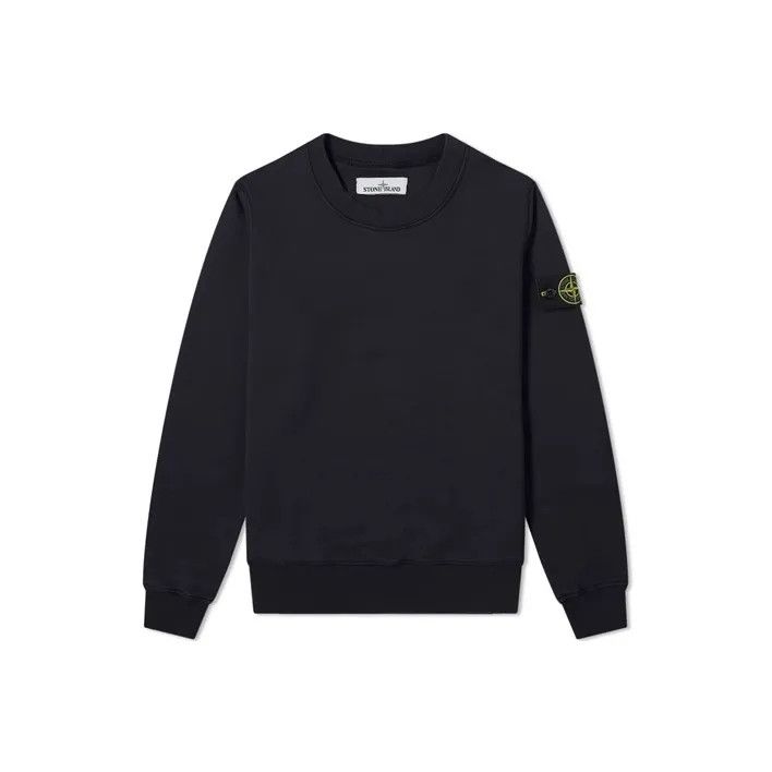 Stone Island Black Logo Sweatshirt for Men and Women
