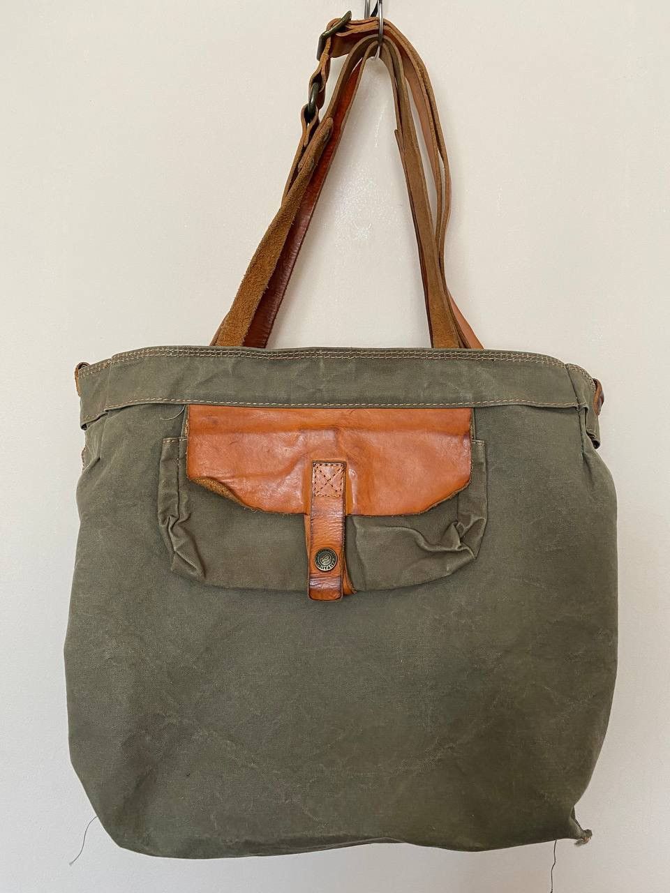 Vintage Campomaggi Teodorano Canvas/Leather Tote Shoulder Bag Size ONE SIZE - 12 Thumbnail