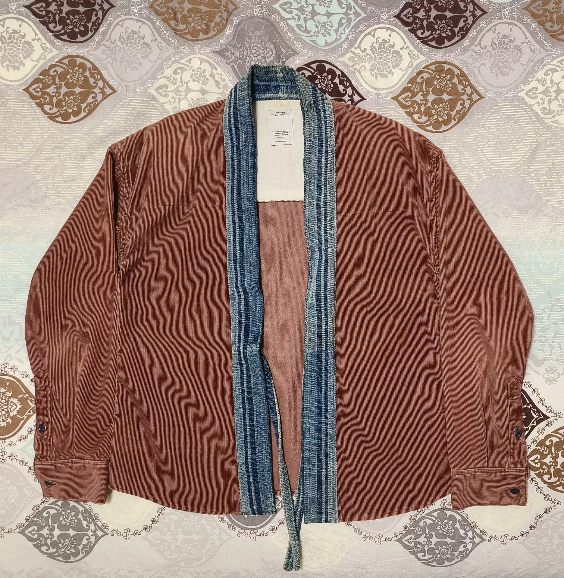 Visvim Visvim Brown Corduroy Robe with Collar Size US S / EU 44-46 / 1 - 1 Thumbnail