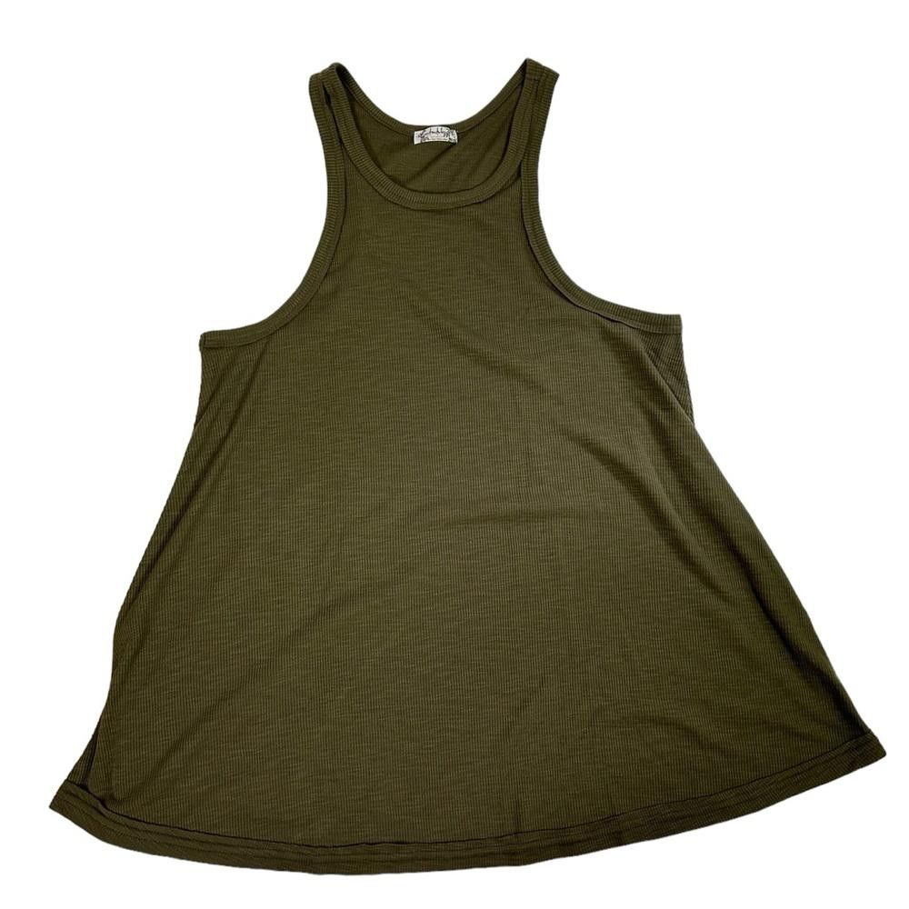 Free People Free People l Long Beach Ribbed Tank In Army Medium Size M / US 6-8 / IT 42-44 - 3 Thumbnail