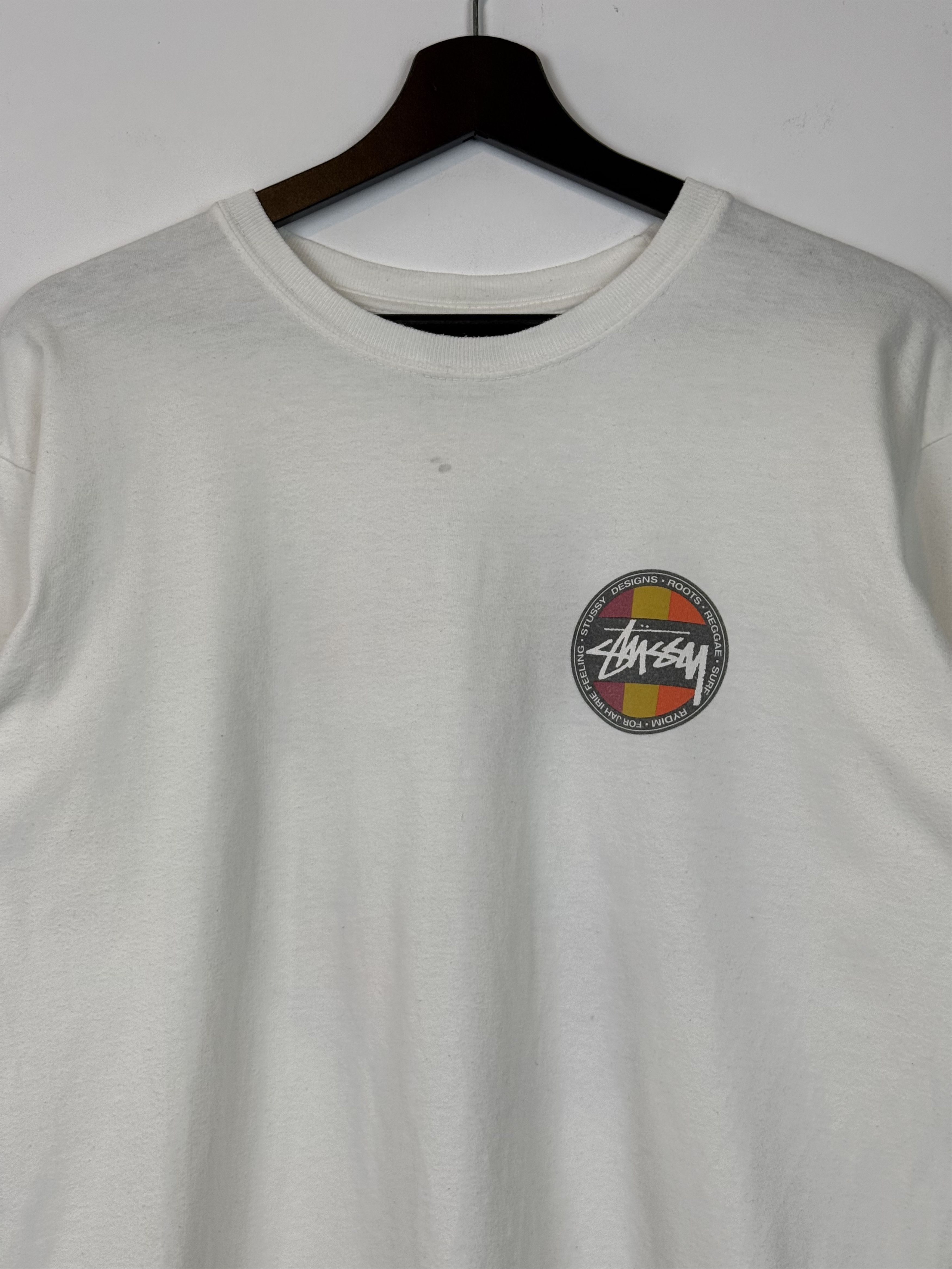 Stussy Stussy Classic Dot Pigment Dyed Long Sleeve White Size M Size US M / EU 48-50 / 2 - 8 Thumbnail