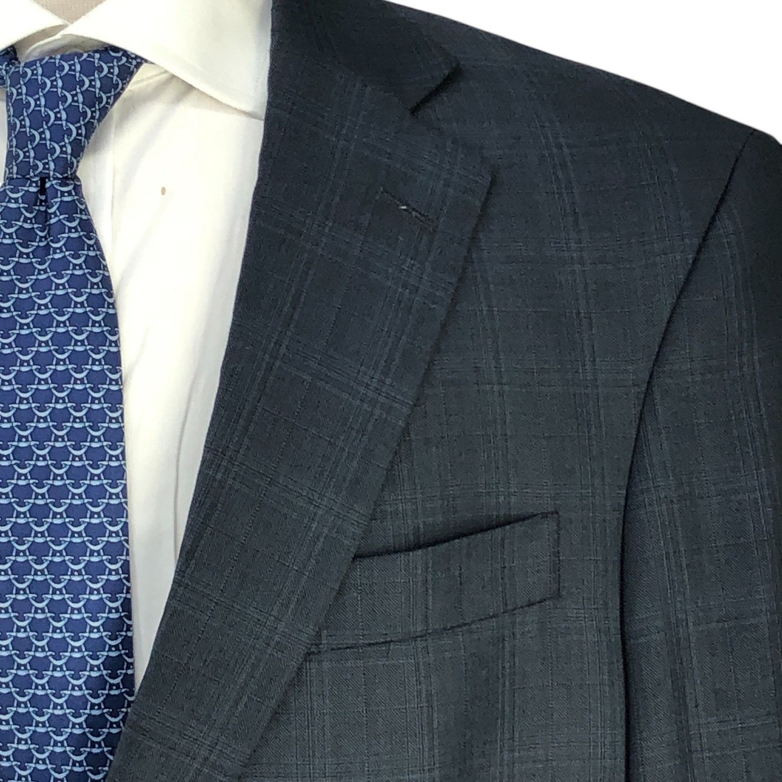 Hart Schaffner Marx Hart Schaffner Marx HSM Size 40R Sport Coat Windowpane Size 40R - 4 Thumbnail