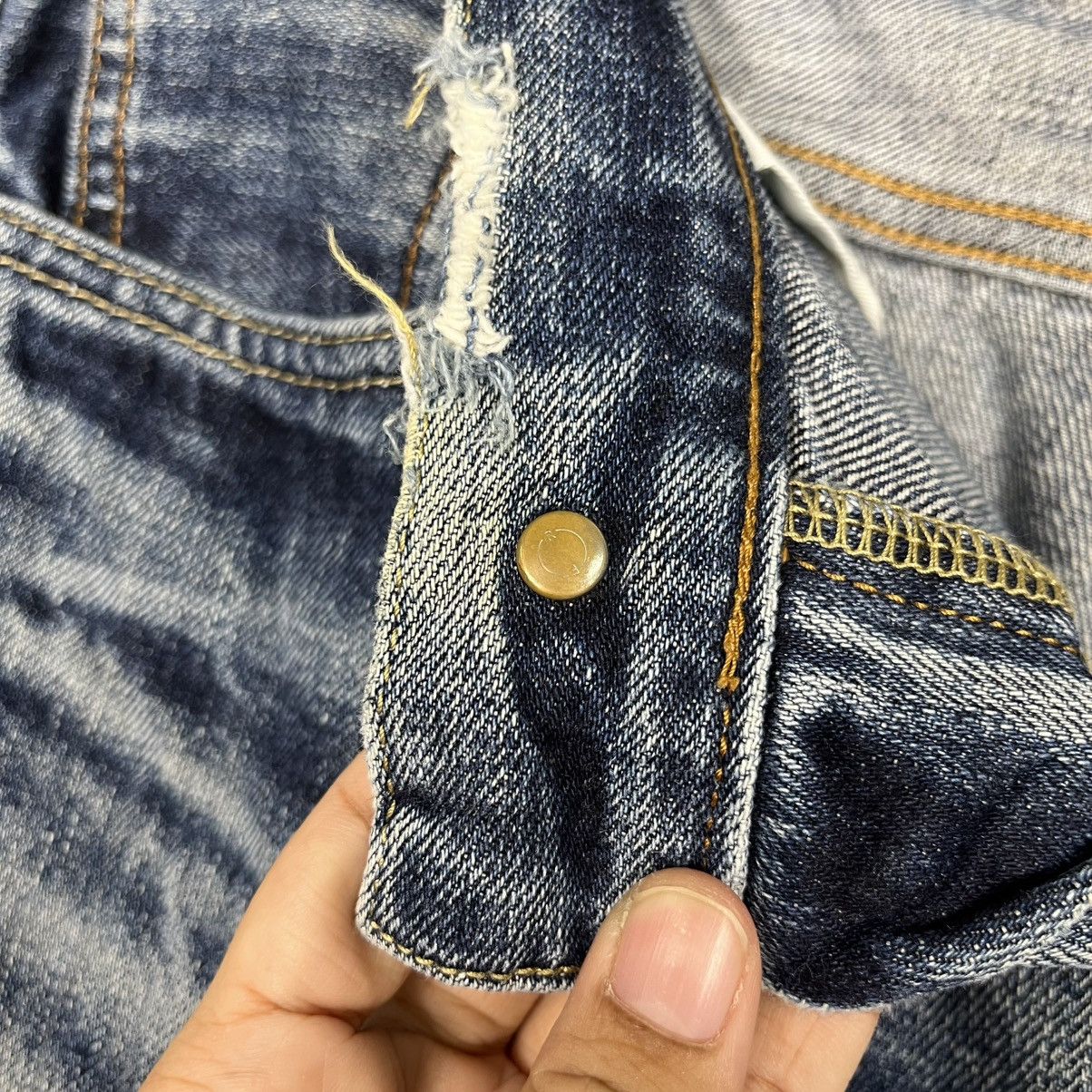 Japanese Brand Vintage Japanese Designer Selvedge Distressed Denim Jeans Size US 31 - 17 Thumbnail