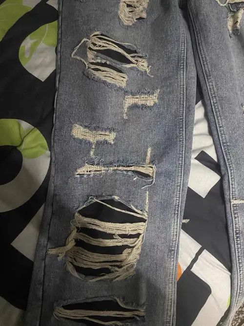 VIBE Retro punk denim pants Size US 32 / EU 48 - 6 Thumbnail