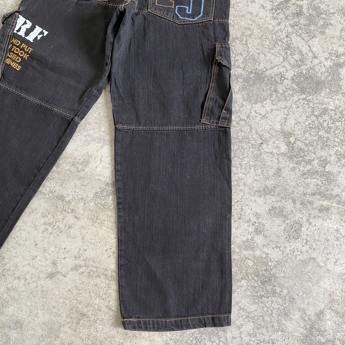 Japanese Brand 2000’s Y2K PJ’S Surf Japan Cargo Baggy Vintage Denim Jeans Size US 32 / EU 48 - 20 Thumbnail
