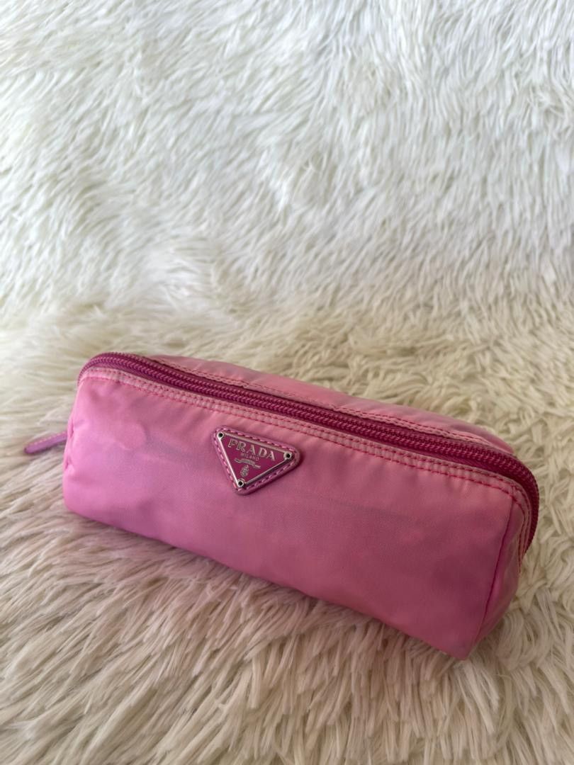 Prada Prada Fuschia Tessuto Nylon Zip Pouch Size ONE SIZE - 5 Thumbnail