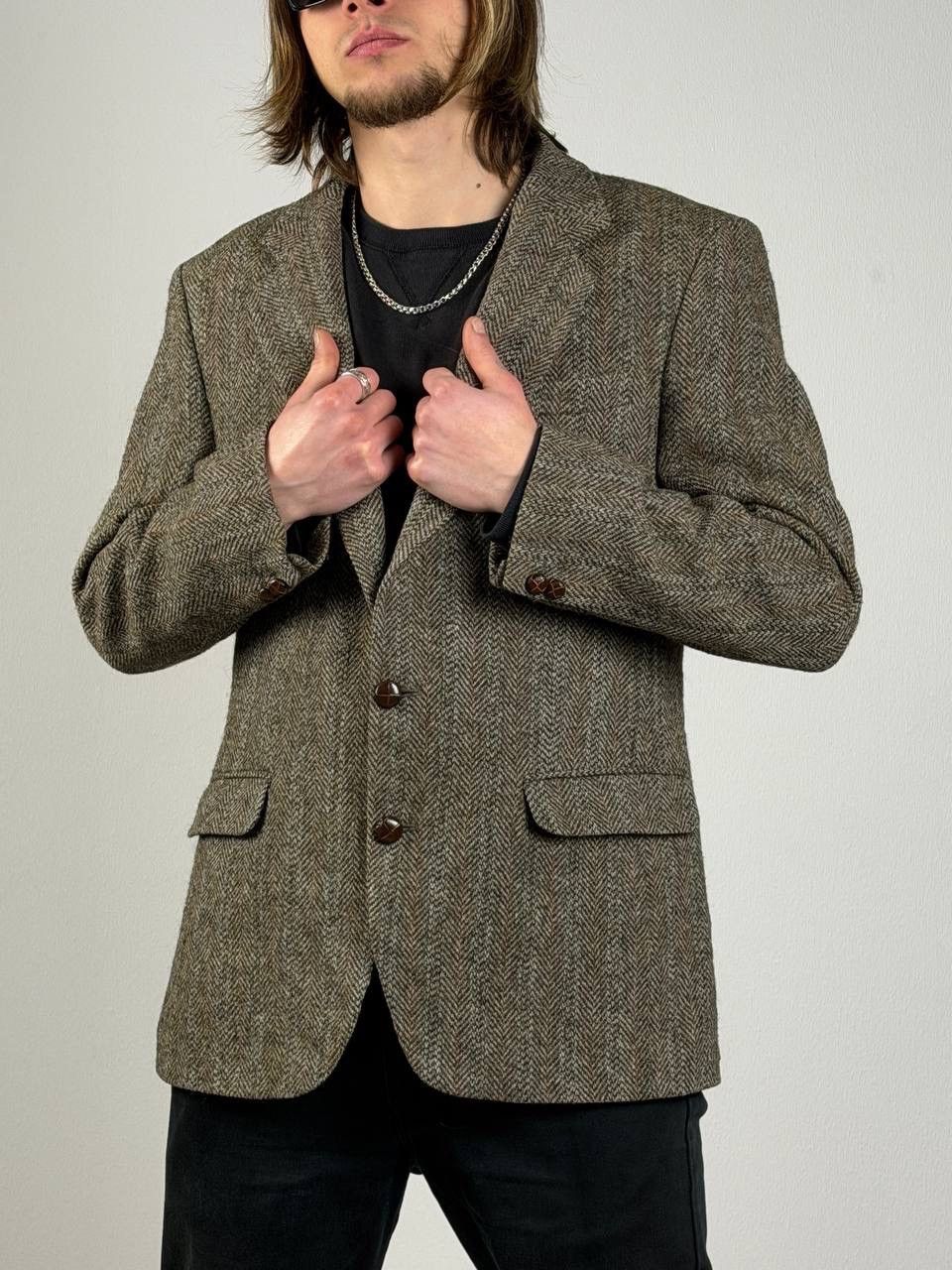Harris Tweed harris Tweed vintage Centaur gold collection blazer eur50 Size 40R - 3 Thumbnail