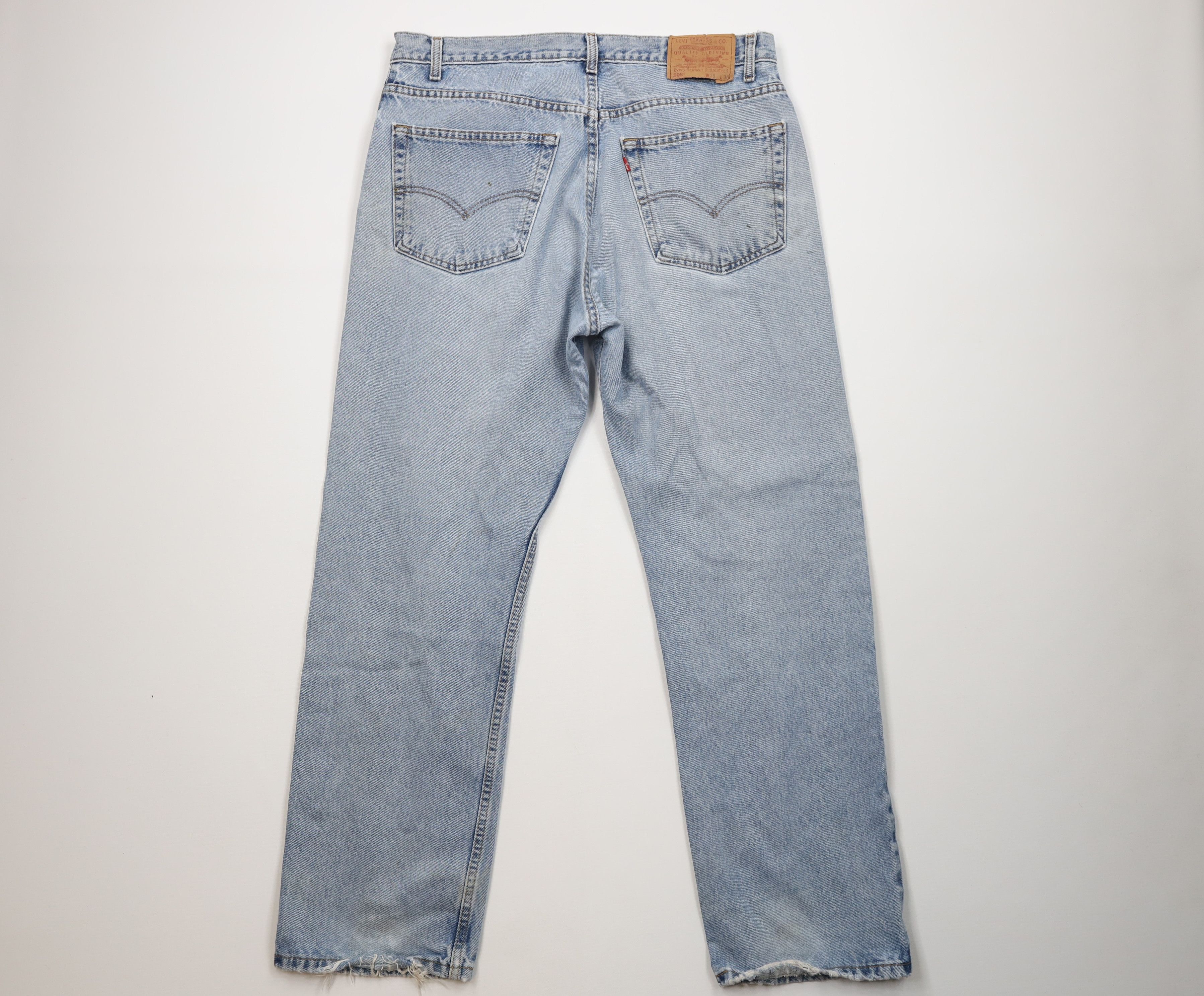 Levi's Vintage Y2K 2001 Levis 505 Regular Straight Leg Jeans Blue Size US 38 / EU 54 - 11 Thumbnail