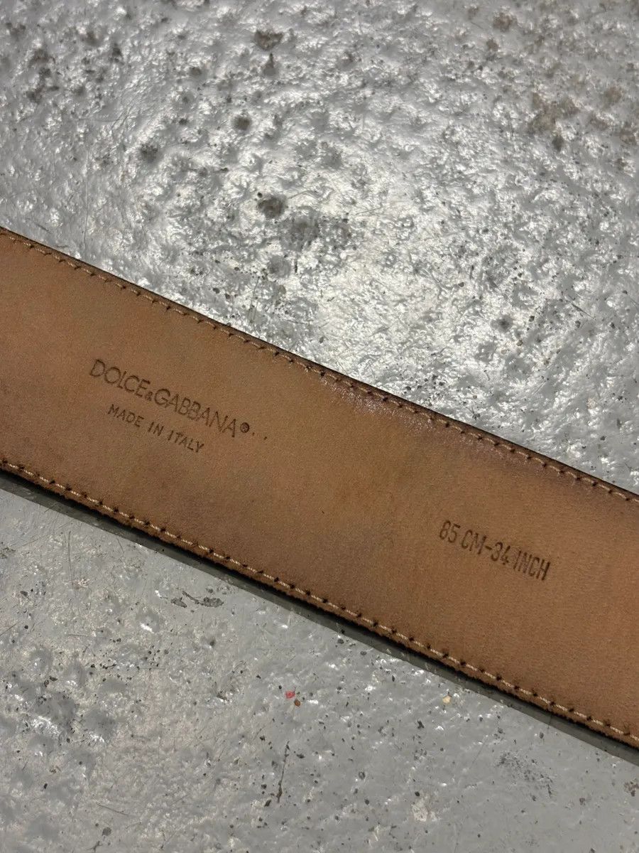 Dolce & Gabbana AW2006 Dolce & Gabbana Black Leather Ornamental Buckle Belt Size ONE SIZE - 10 Thumbnail