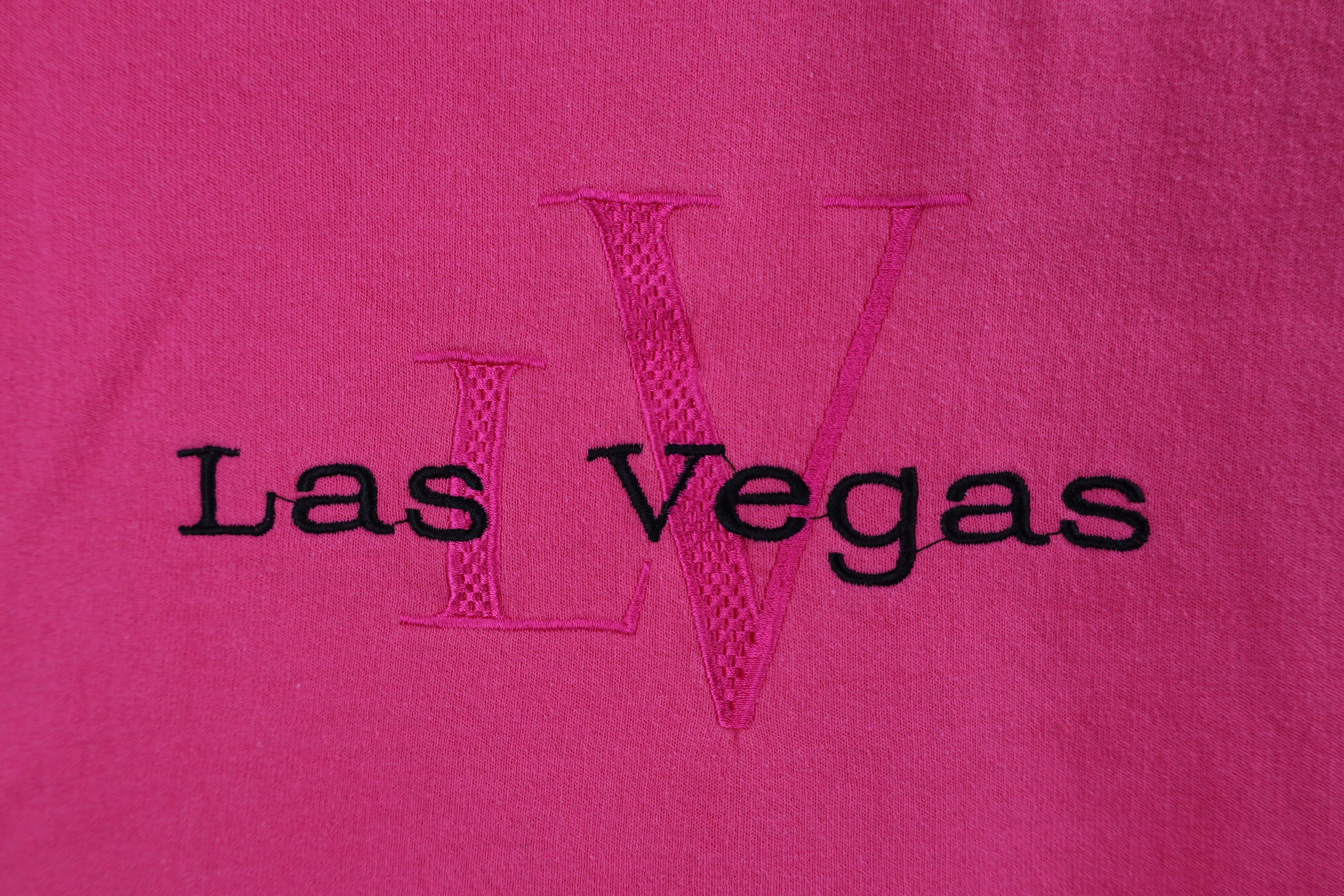 Vintage Vintage 90s Streetwear Spell Out Las Vegas Sweatshirt Size L / US 10 / IT 46 - 4 Thumbnail
