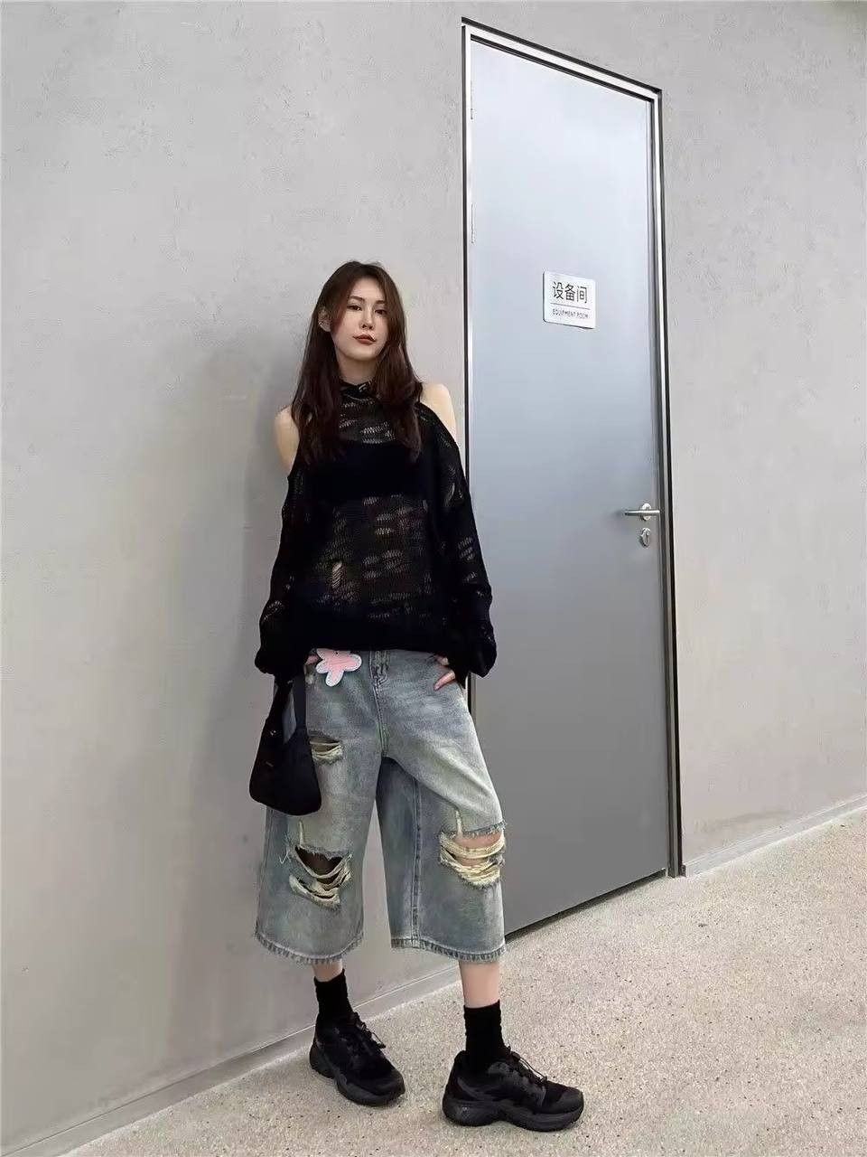 Japanese Brand × Vintage vintage wide leg denim shorts Size 33" - 5 Thumbnail