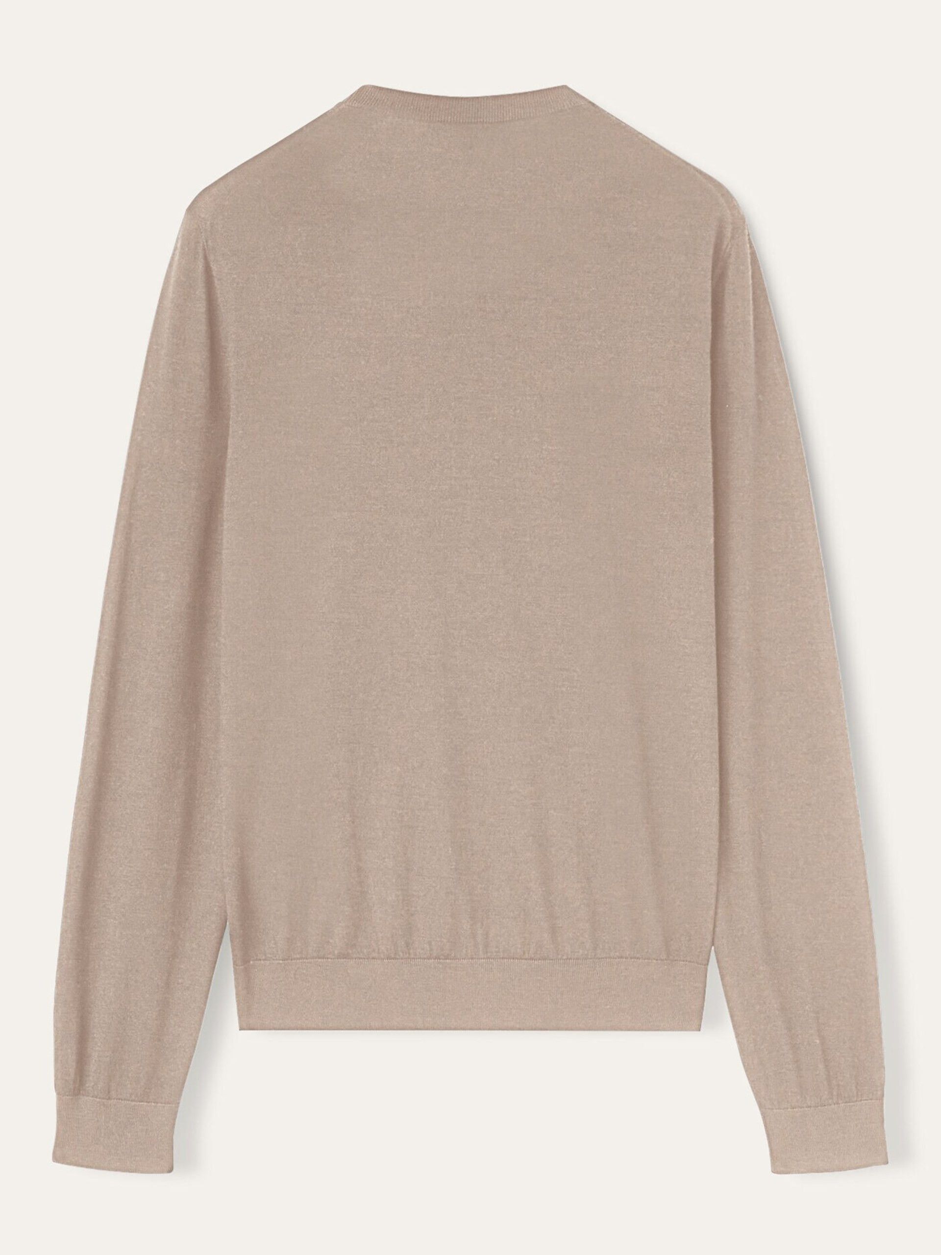 Loro Piana o1w1db10725 FAO2836 Sottile Crewneck Sweater in Beige Size US XL / EU 56 / 4 - 2 Thumbnail