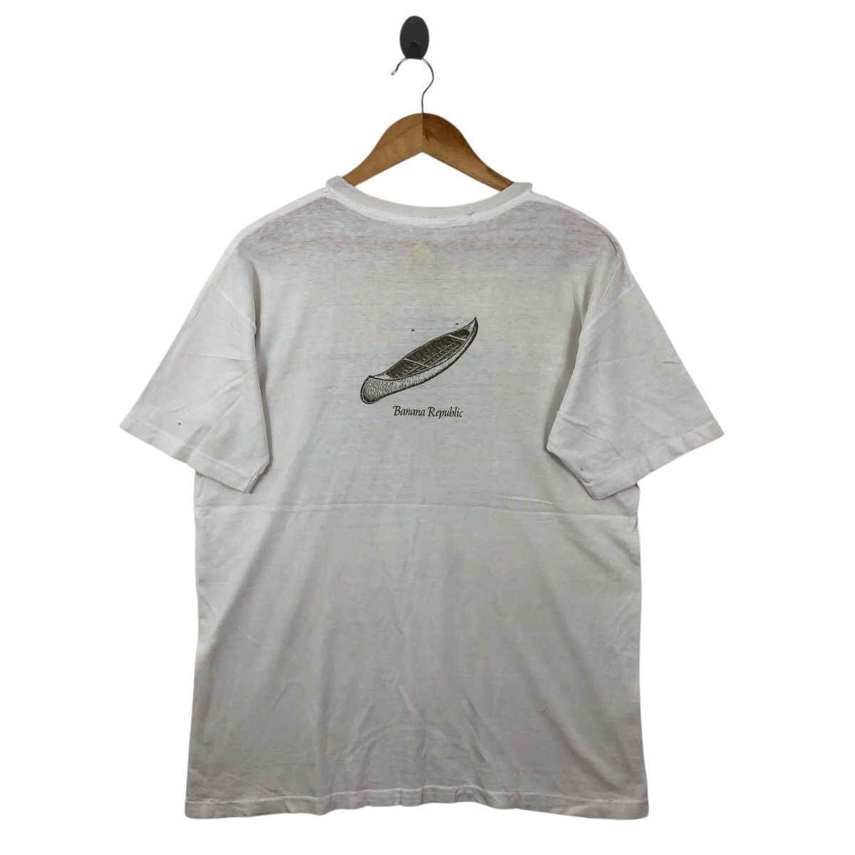 Banana Republic Trashed! Vintage 80s BANANA REPUBLIC Photoprint T Shirt Size US M / EU 48-50 / 2 - 3 Thumbnail