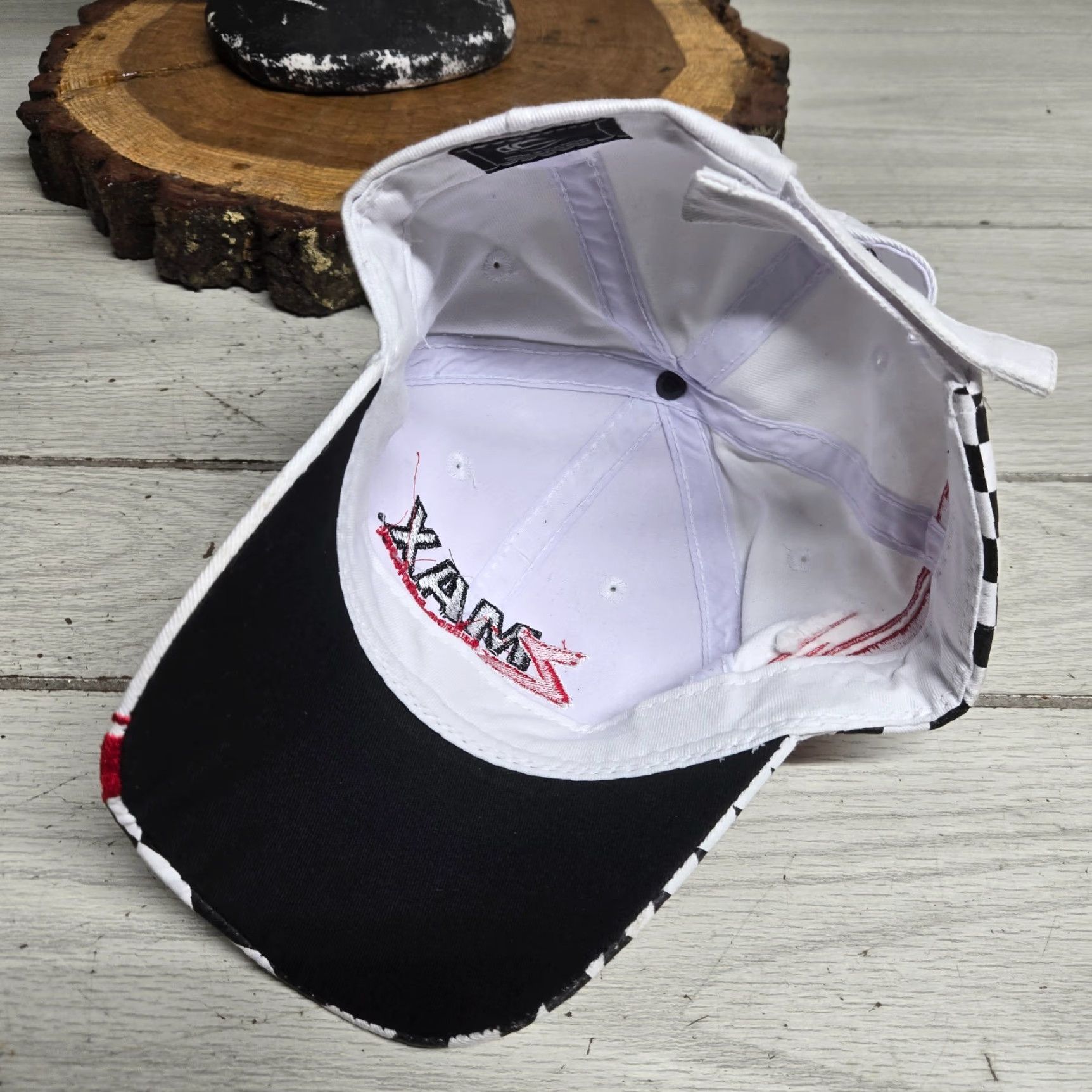 Vintage ZMAX Hat Baseball Cap One Size White Adjustable Mens Adult Automotive Theme Cap Size ONE SIZE - 6 Thumbnail