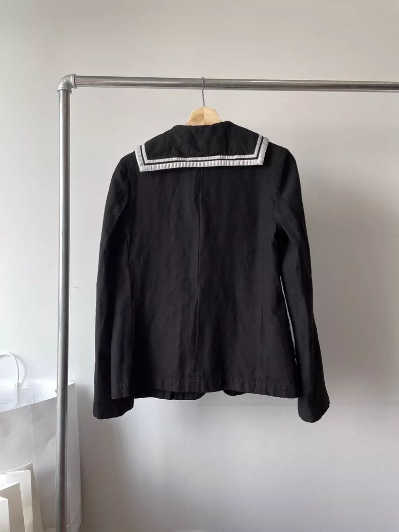 Comme des Garcons Comme Des Garcons Navy Neck Jacket Size S / US 4 / IT 40 - 2 Thumbnail