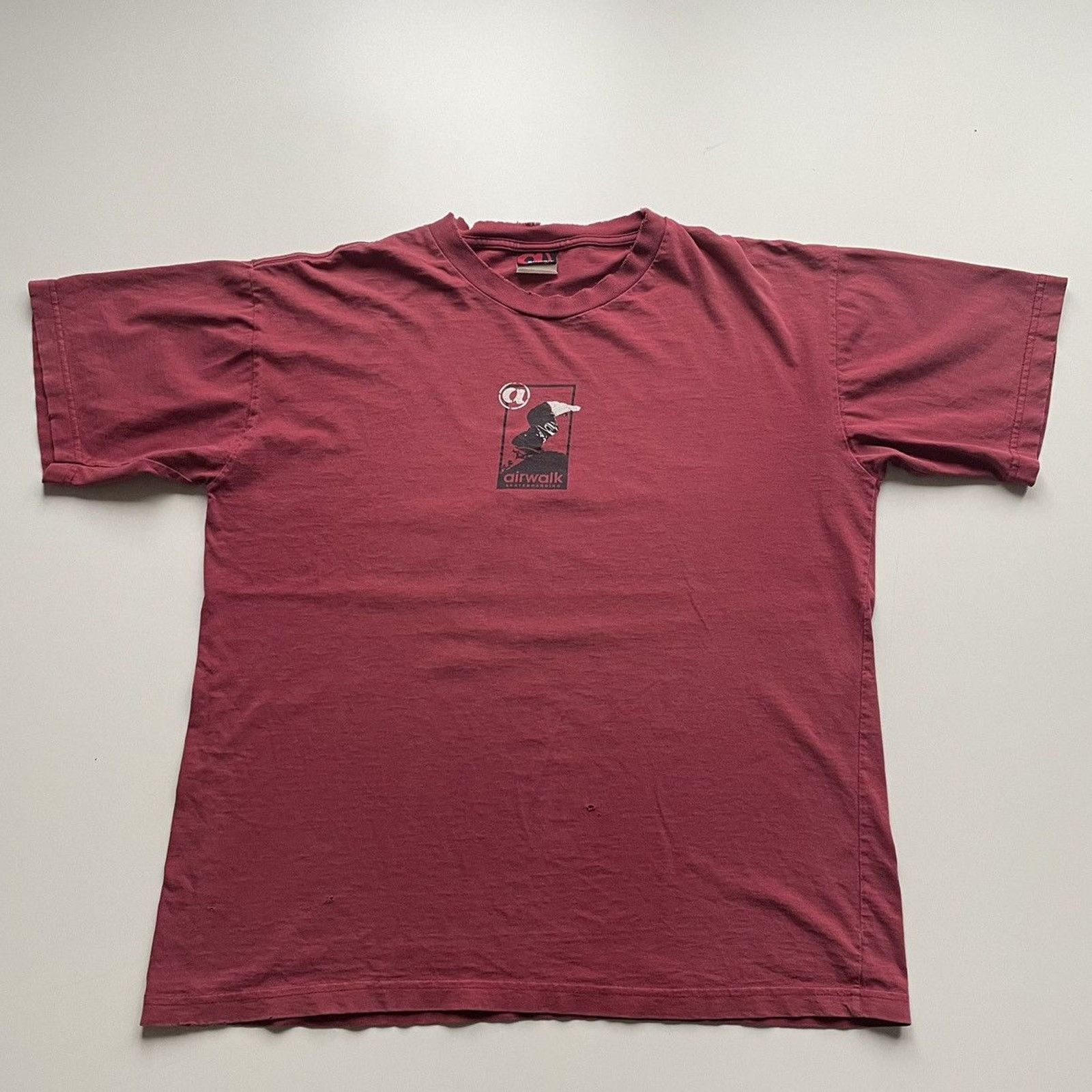 Airwalk × Vintage Vintage 90s Airwalk Skateboarding Promo T Shirt XL Rare Size US XL / EU 56 / 4 - 1 Thumbnail