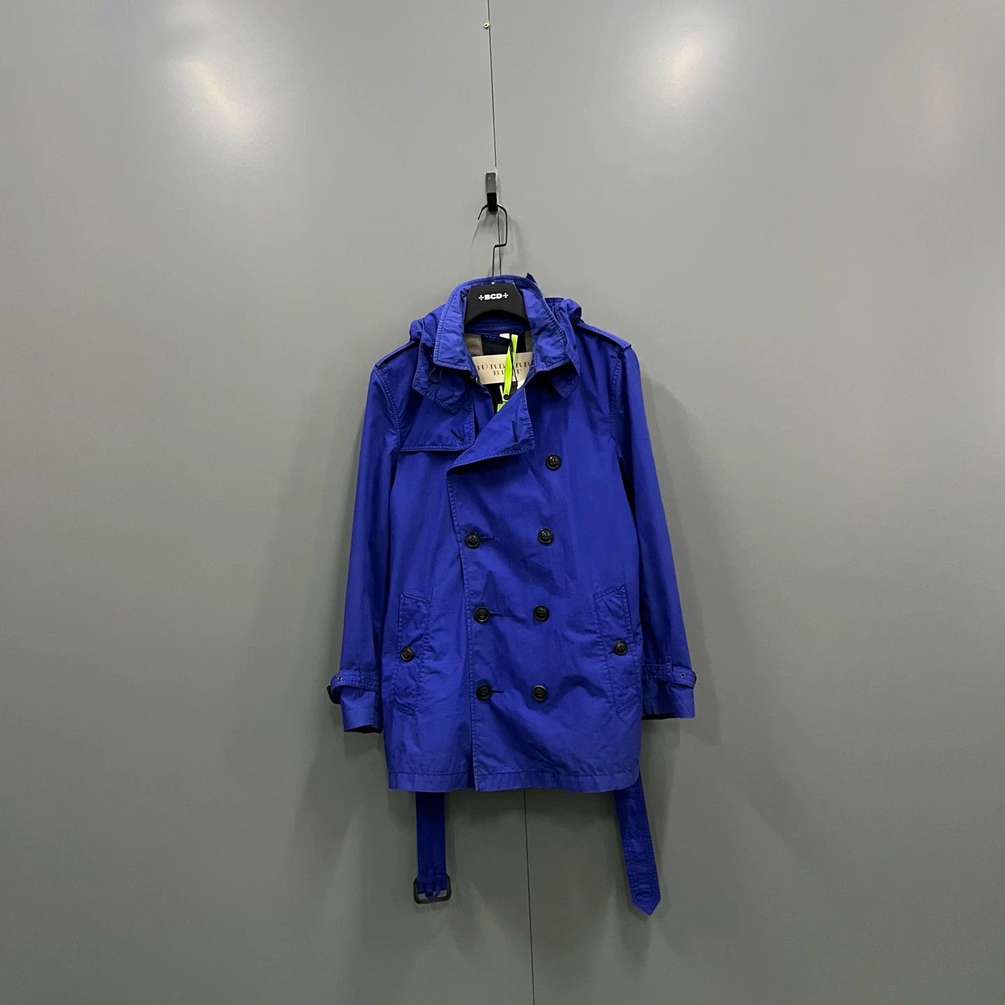 Burberry Burberry Blue Double-Breasted Trench Coat Size S / US 4 / IT 40 - 1 Thumbnail