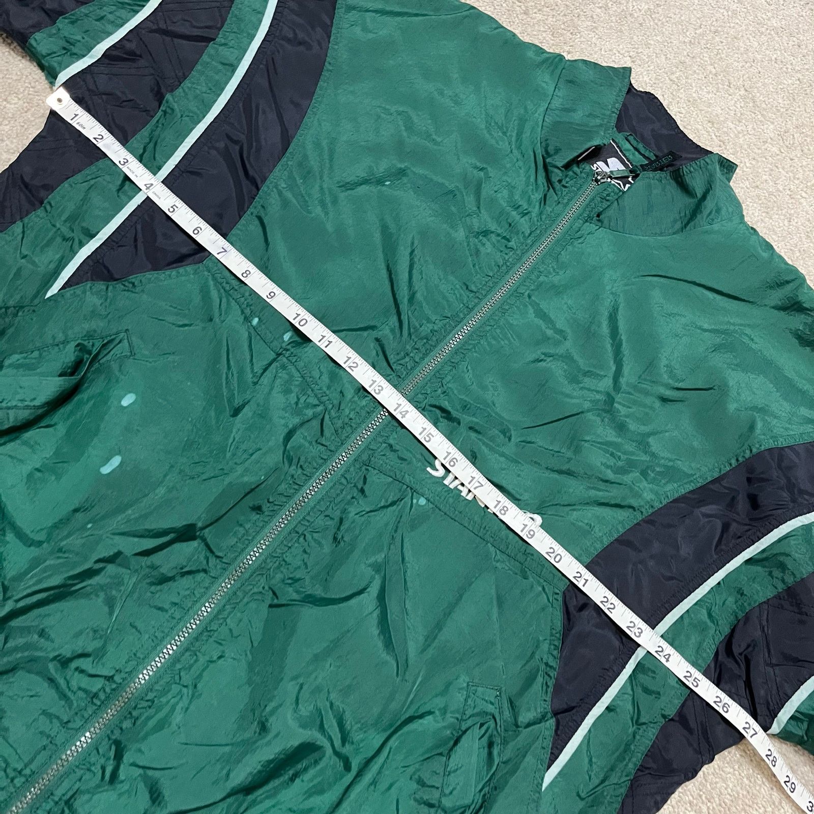 Starter Vintage Starter Green/Black Windbreaker Jacket XL (Flaws) Size US XL / EU 56 / 4 - 6 Thumbnail