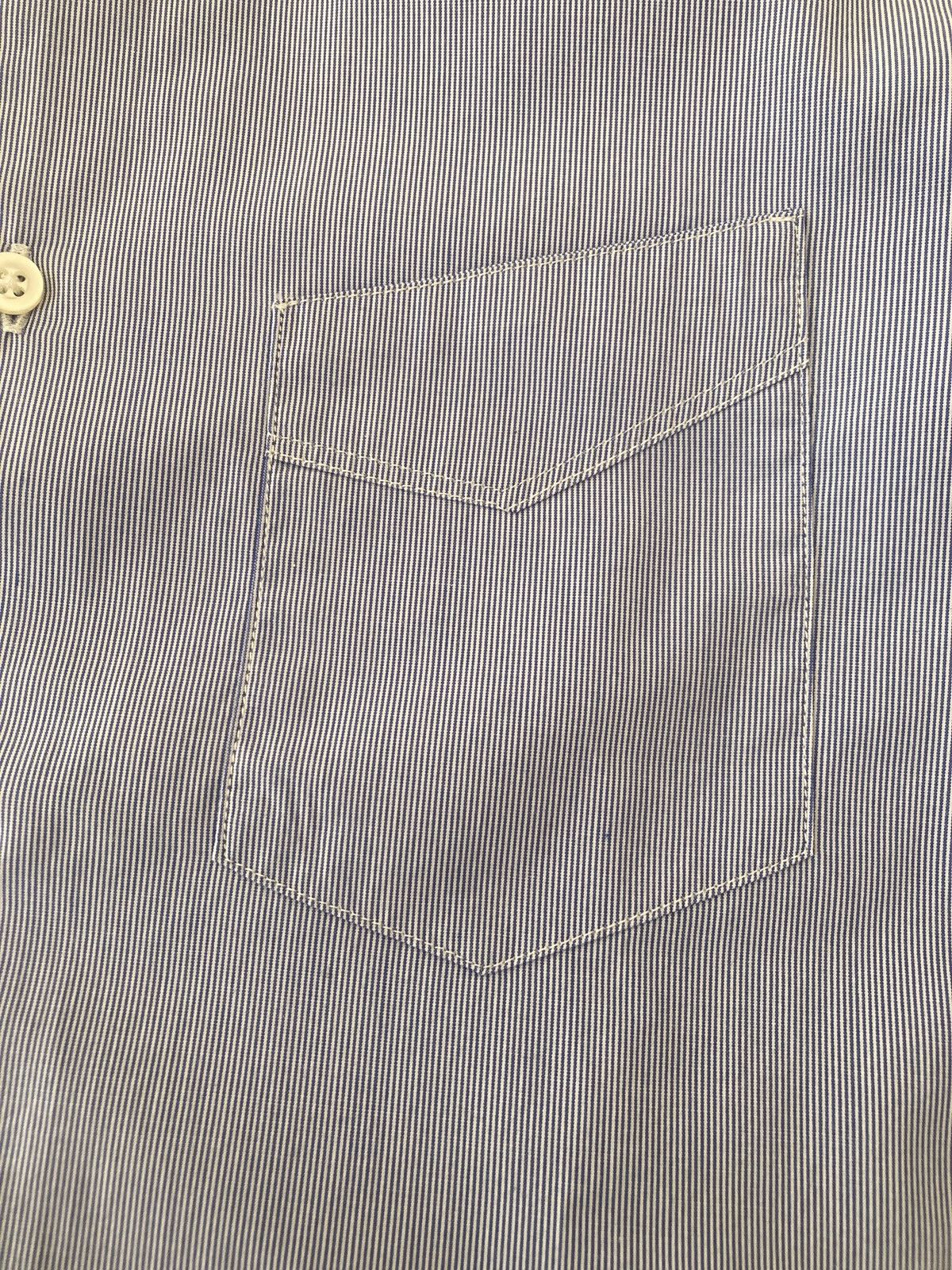 Officine Generale Simple pinstripe shirt Size US S / EU 44-46 / 1 - 4 Thumbnail