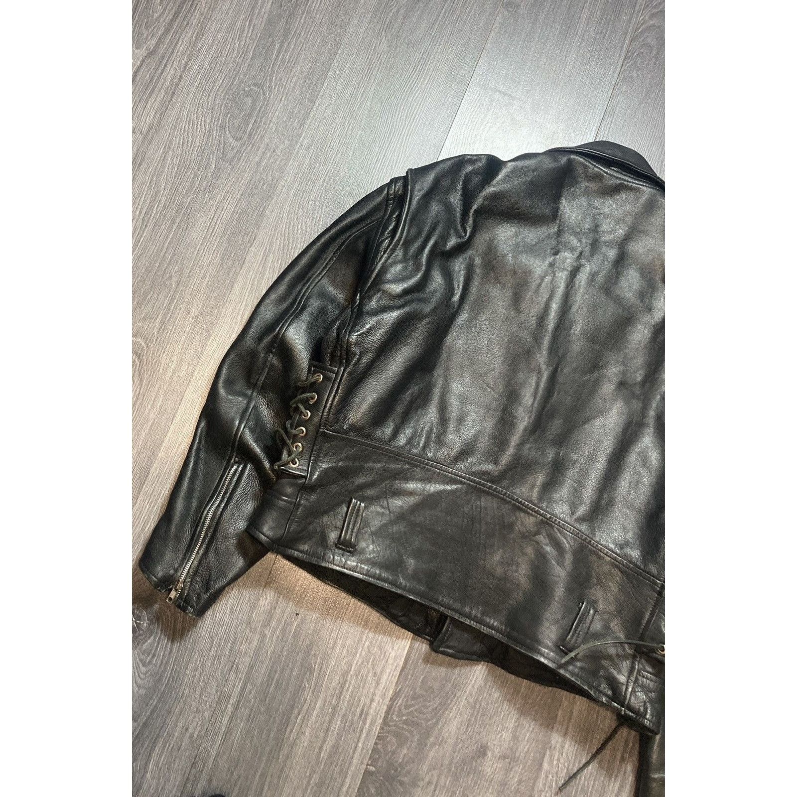 Genuine Leather 90s Opium Vintage Leather Bike Jacket Archive Size US L / EU 52-54 / 3 - 8 Thumbnail
