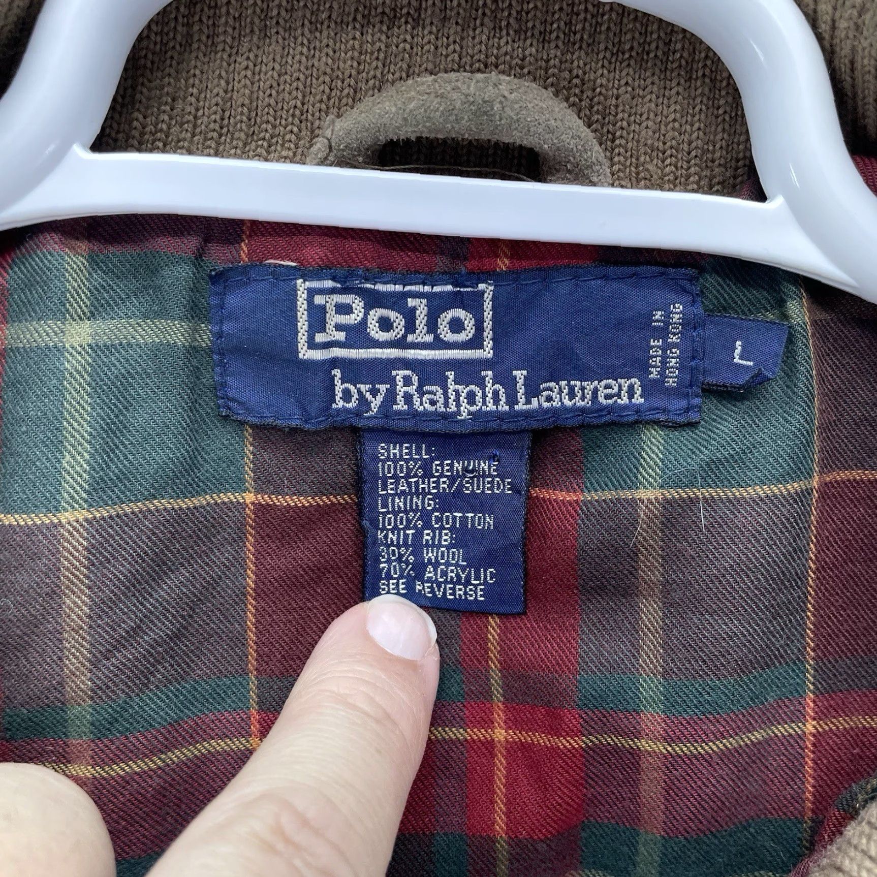 Polo Ralph Lauren VTG Polo Ralph Lauren Jacket Large Suede Lined chin strap Western Zip Size US L / EU 52-54 / 3 - 5 Thumbnail