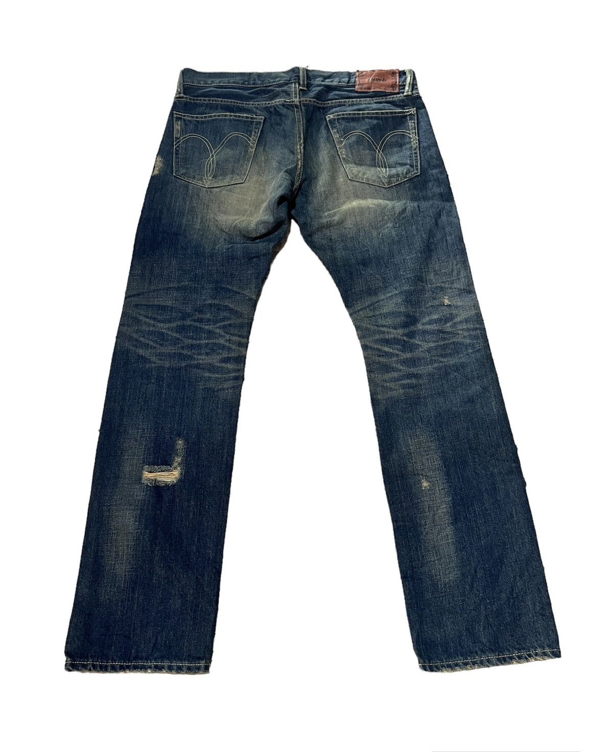 Japanese Brand GLAMB JAPANESE DISTRESSED DENIM JEANS Size US 34 / EU 50 - 2 Thumbnail