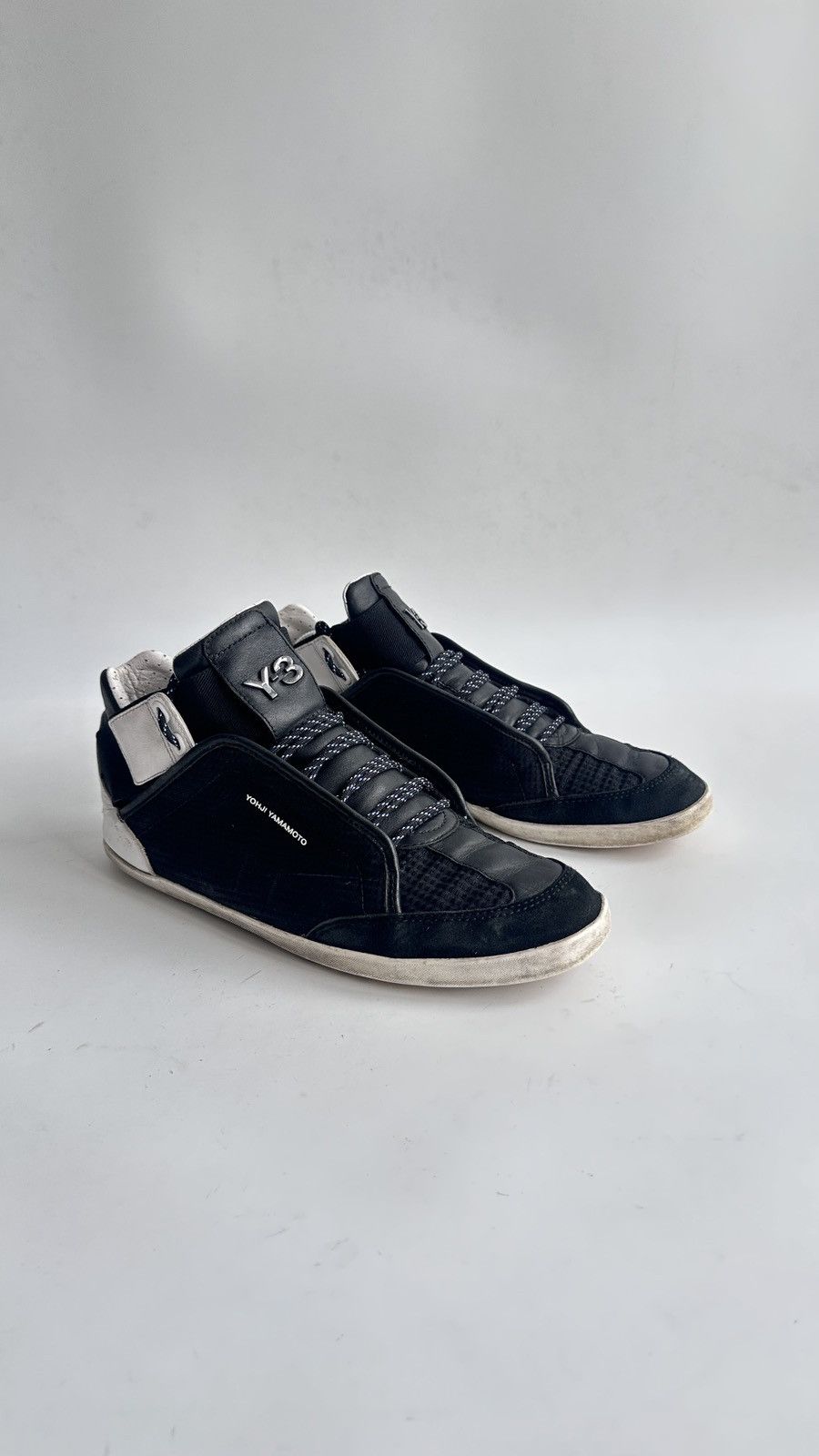 Y-3 Honja High Top Sneakers Yohji Yamamoto Adidas Black US 9