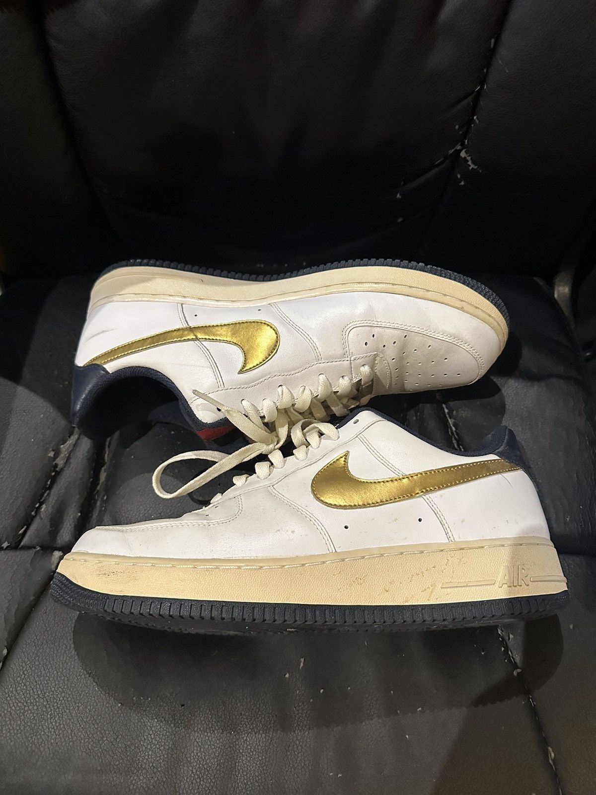 Nike 2008 USA Olympic Air Force 1 Low White Size US 11 / EU 44 - 5 Thumbnail