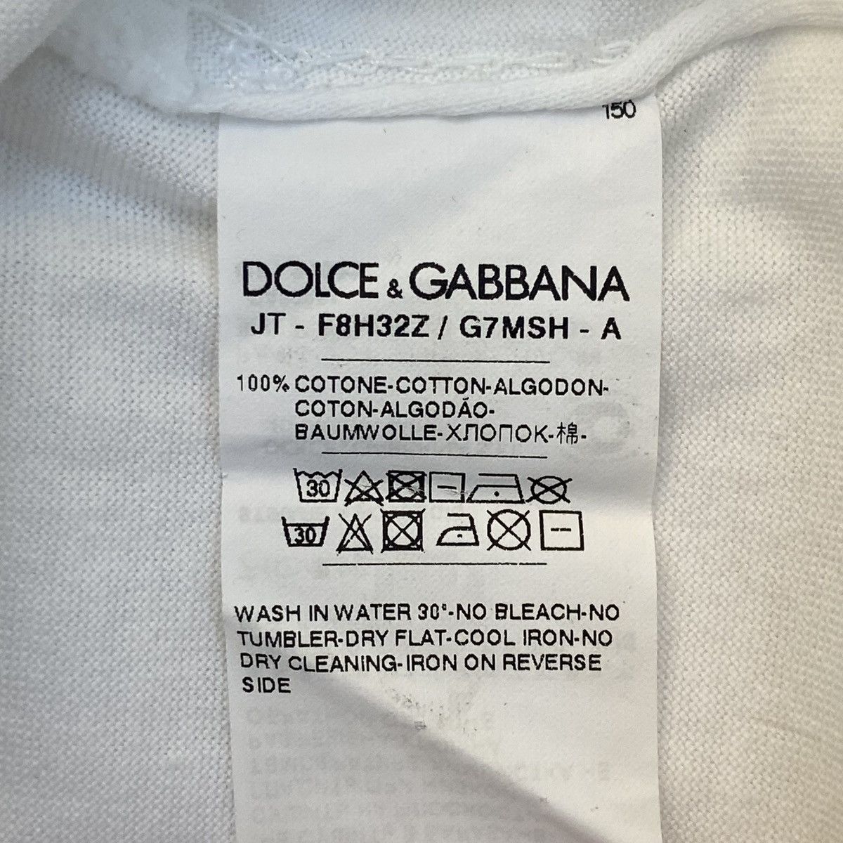 Dolce & Gabbana Dolce&Gabbana Men's Logo Print Short Sleeve T-Shirt K26WX Size US S / EU 44-46 / 1 - 7 Thumbnail