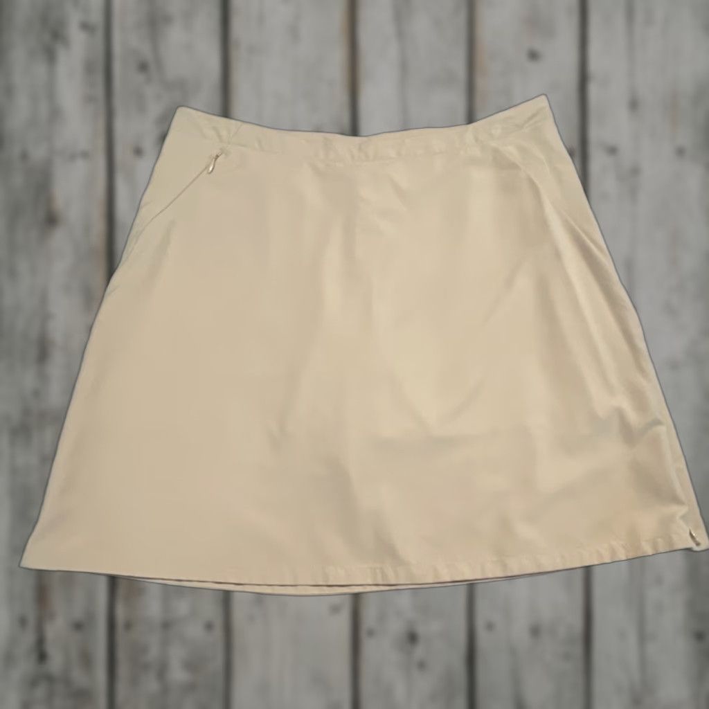 Patagonia Patagonia Skort Women’s 2 Tan Zip Pocket Golf Pickleball Active Size ONE SIZE - 1 Thumbnail