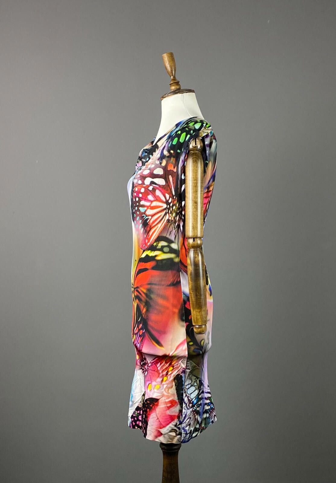 Designer Ana Alcazar Multicolor Butterfly Tank Midi Dress Size 36 Size M / US 6-8 / IT 42-44 - 4 Thumbnail
