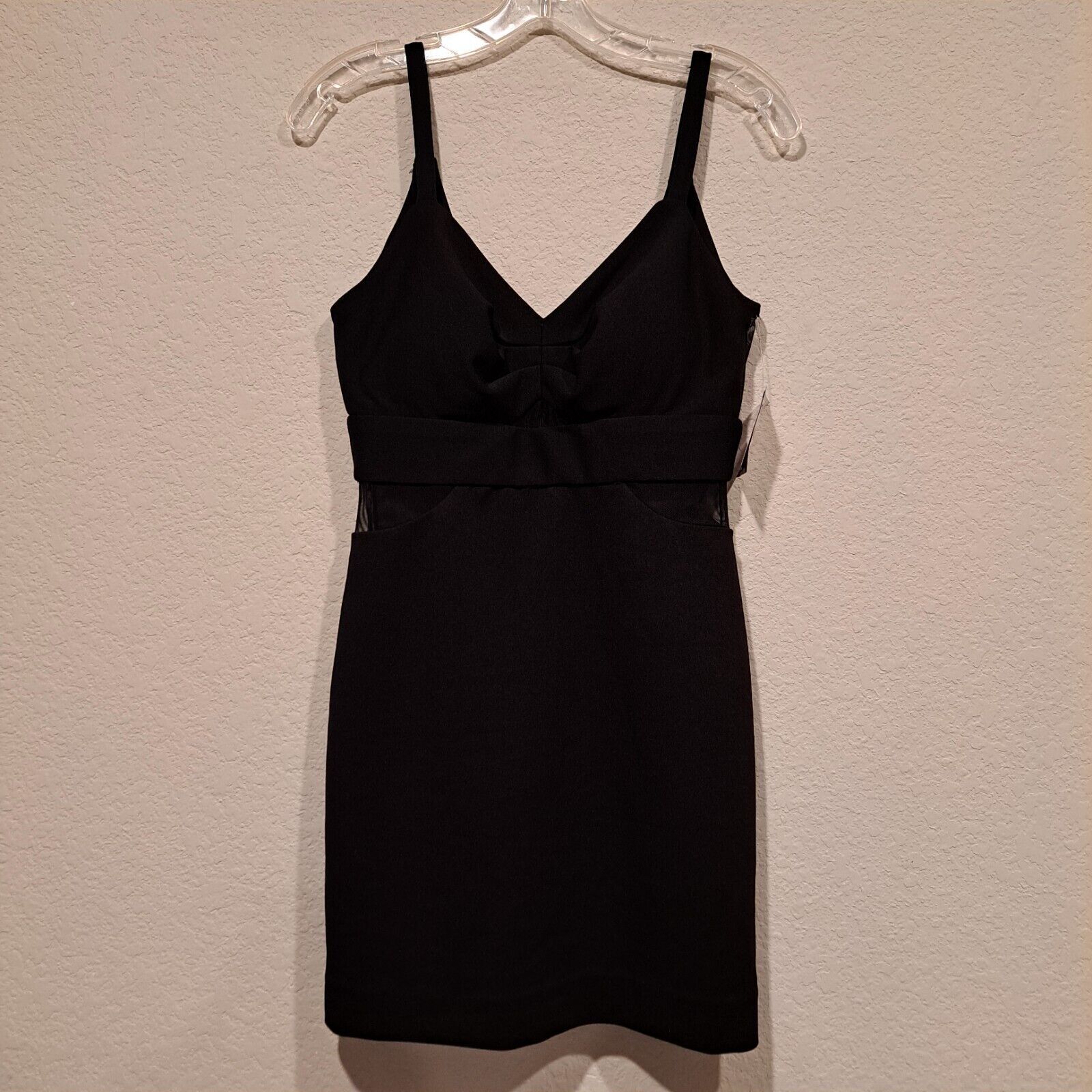 Other Morgan & Co. Junior Scuba Crepe Body-Con Dress Black Sz 3 Size S / US 4 / IT 40 - 1 Thumbnail
