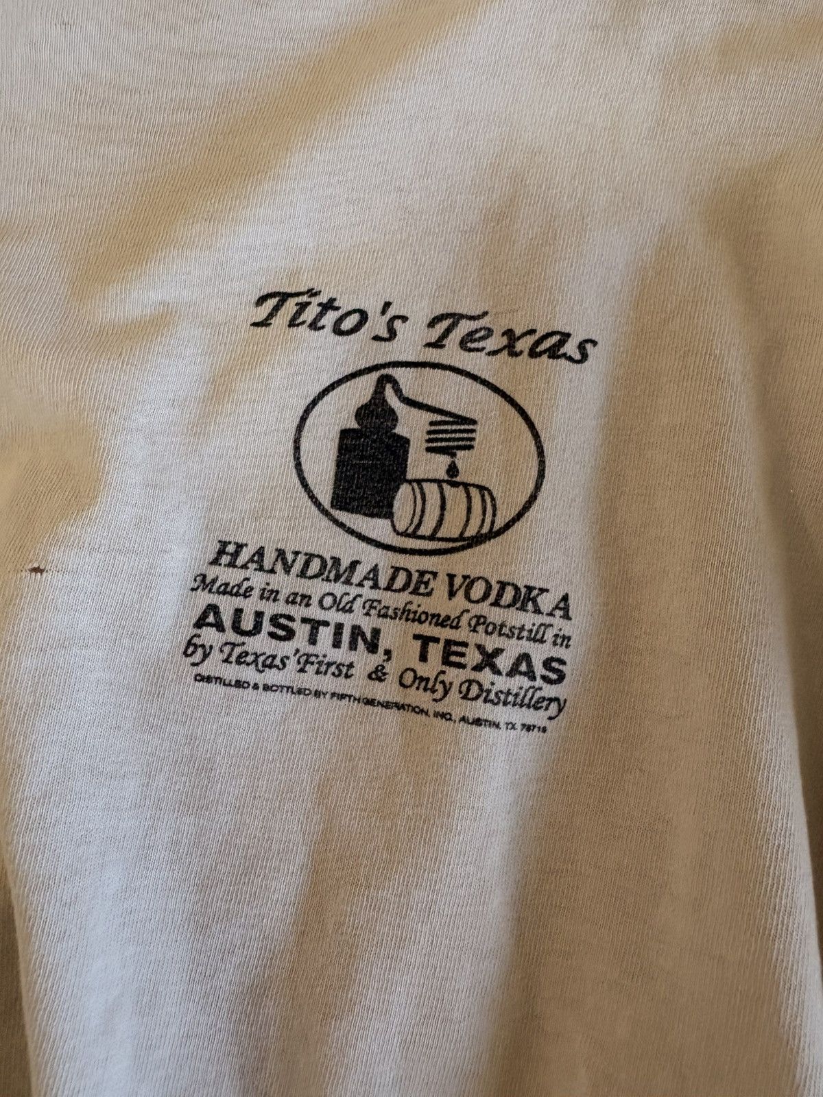 Vintage VINTAGE THRASHED TITOS SLUB TEE Size US L / EU 52-54 / 3 - 4 Thumbnail