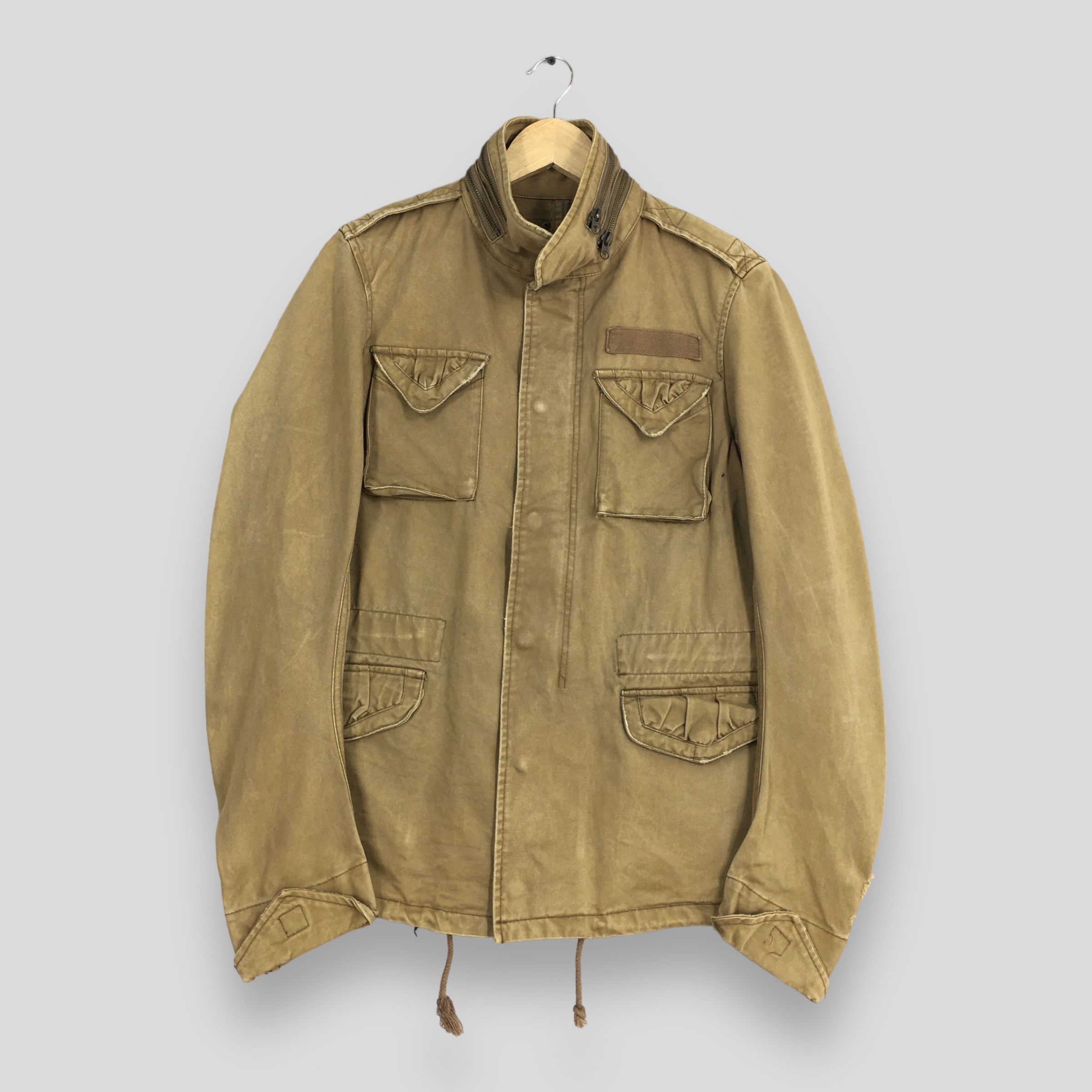 14th Addiction × GOSTAR DE FUGA Fuga Waxed Double Zip Faux Fur