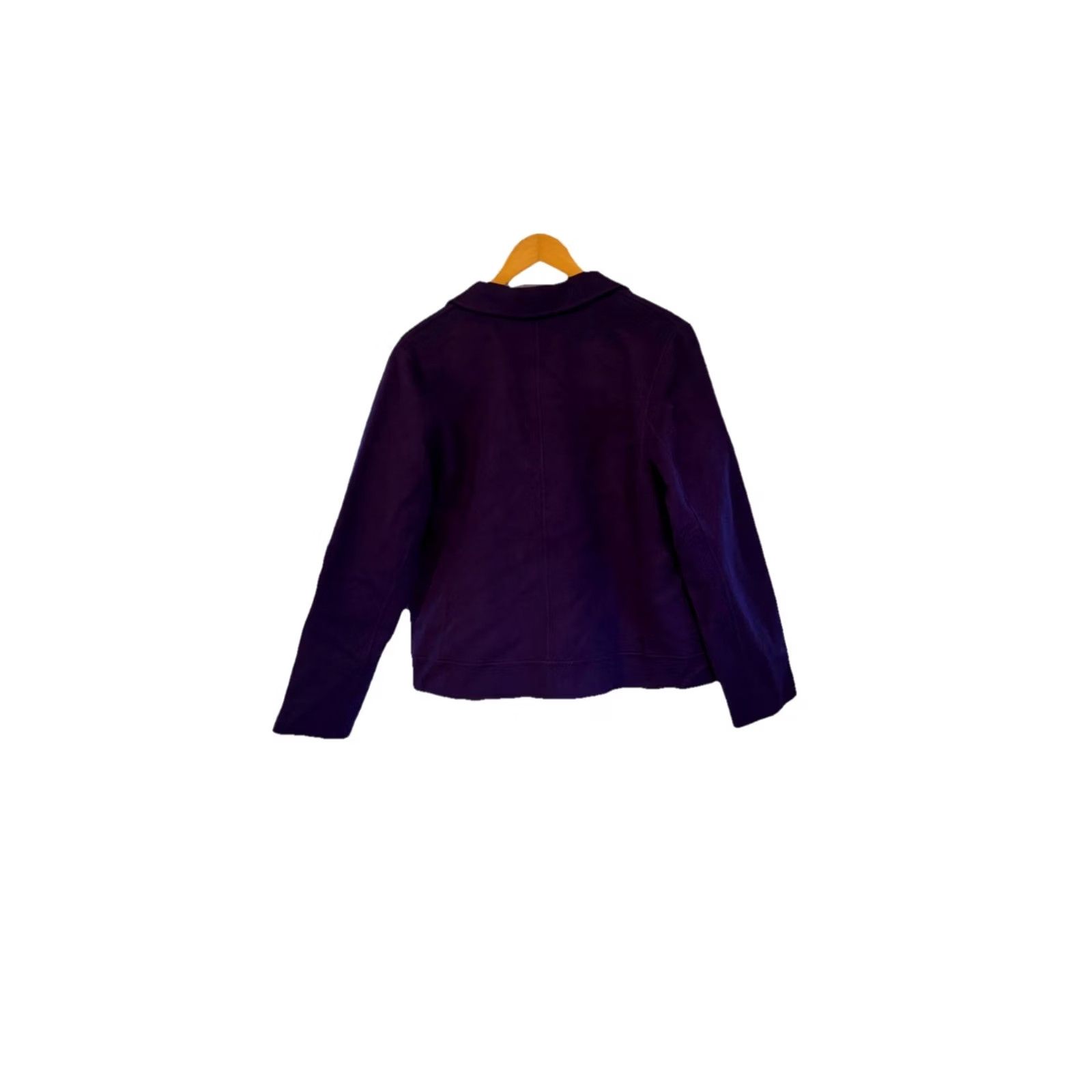 Talbots Talbots WOOL BLEND CROPPED JACKET BLAZER Purple 16 NWT DOUBLE FACE Size XXL / US 16-18 / IT 52-54 - 4 Thumbnail