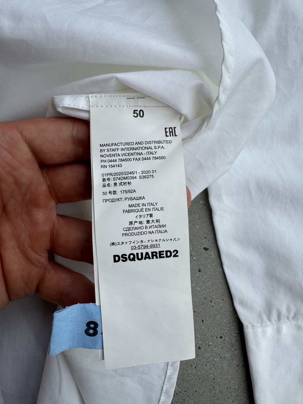 Dsquared2 DSQUARED2 White Button-up shirt dan&dan brothers designer Size US L / EU 52-54 / 3 - 4 Thumbnail