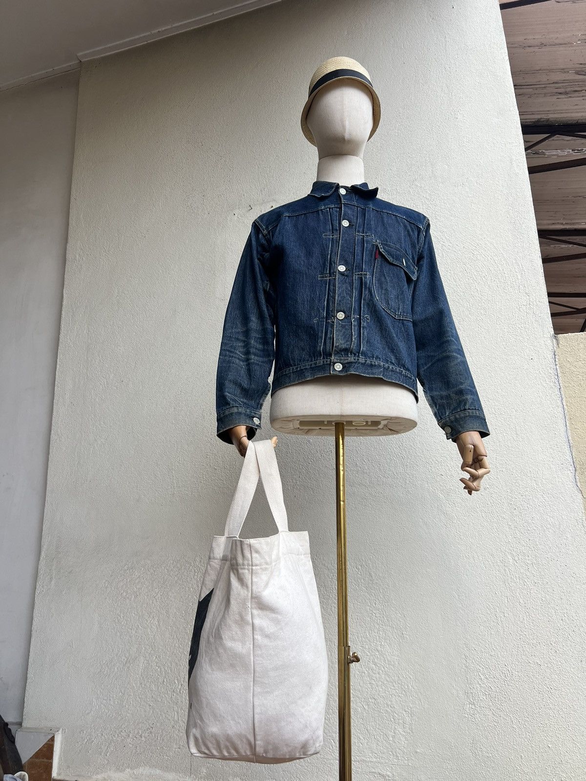 Issey Miyake Ne-net Iconic Cat Logo Canvas Cotton tote Bag Size ONE SIZE - 25 Thumbnail