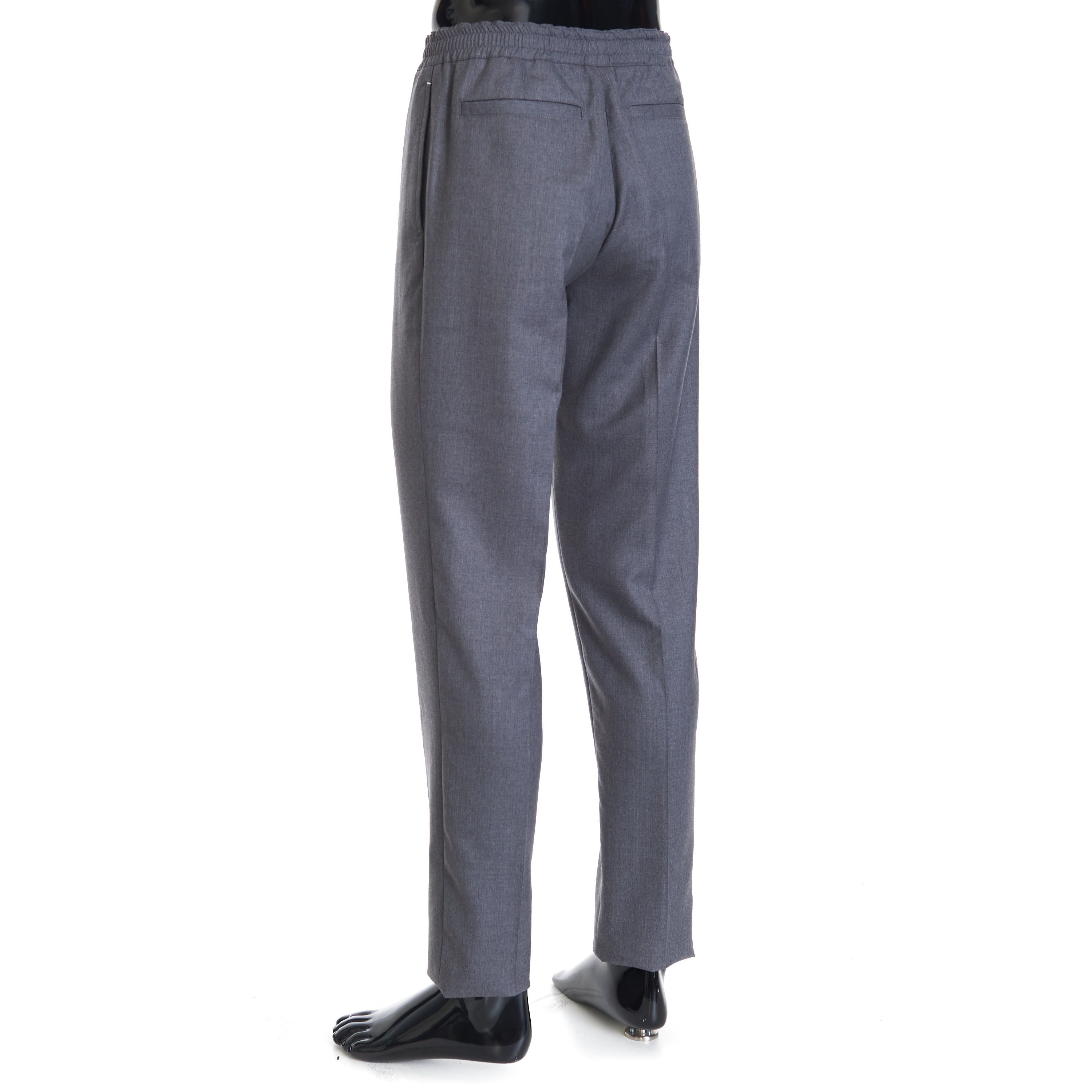 Berluti Drawstring Trousers In Grey Double Face Wool Size US 30 / EU 46 - 4 Thumbnail