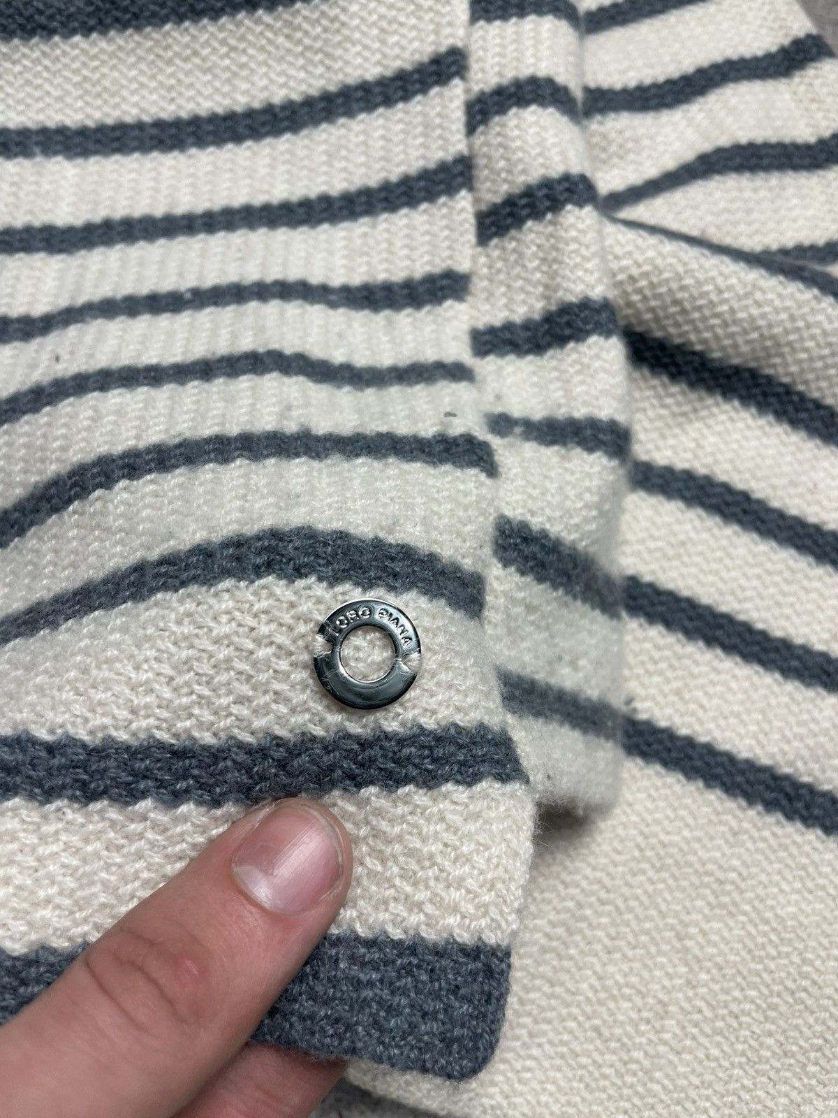 Loro Piana Loro Piana Baby Cashmere Striped Mezzocollo Sweater Size M / US 6-8 / IT 42-44 - 7 Thumbnail