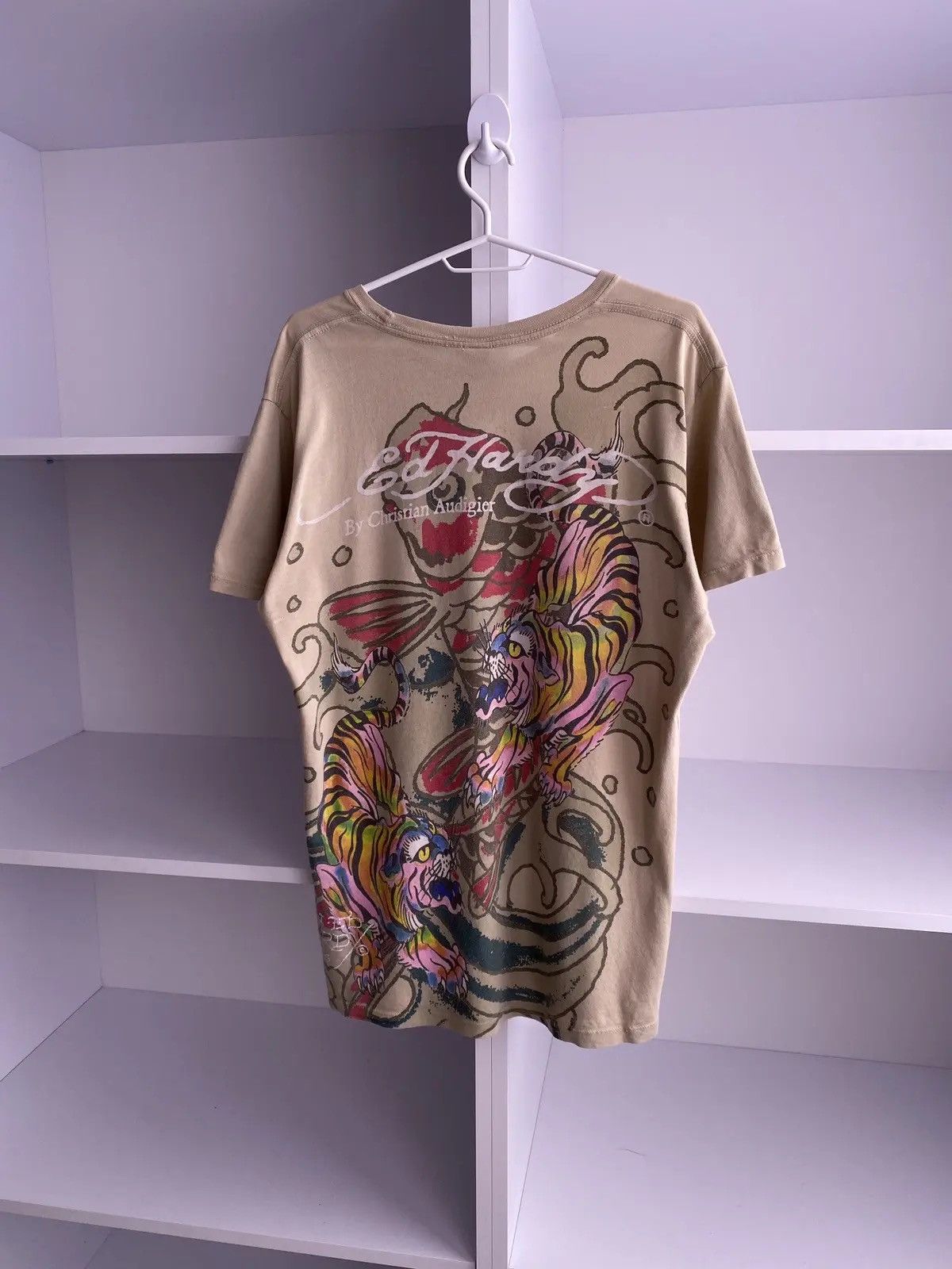 Ed Hardy × Vintage Vintage Ed Hardy Rare tee Y2k style Size US M / EU 48-50 / 2 - 7 Thumbnail